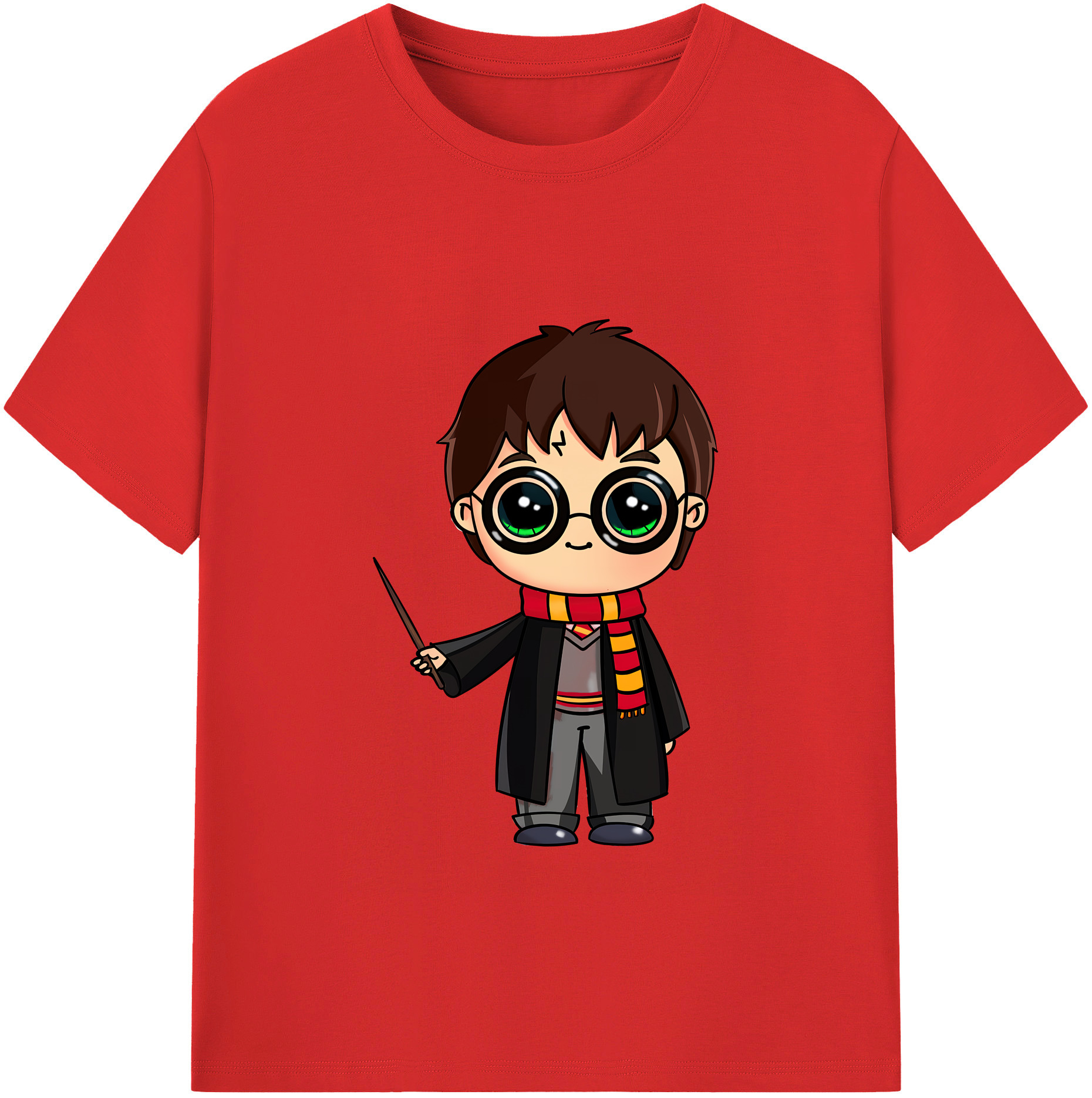（画像用） Harry Potter ハリー・ポッターシリーズ 綿100％半袖Tシャツ（フロントプリント）