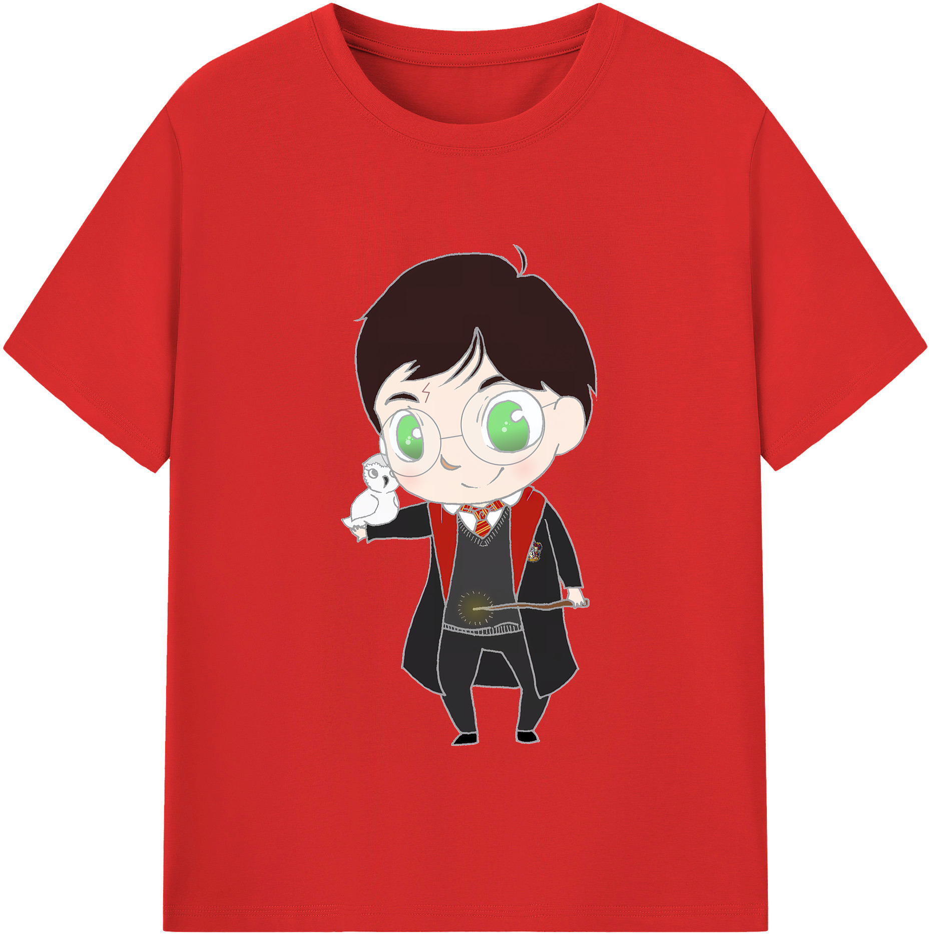 （画像用） Harry Potter ハリー・ポッターシリーズ 綿100％半袖Tシャツ（フロントプリント）
