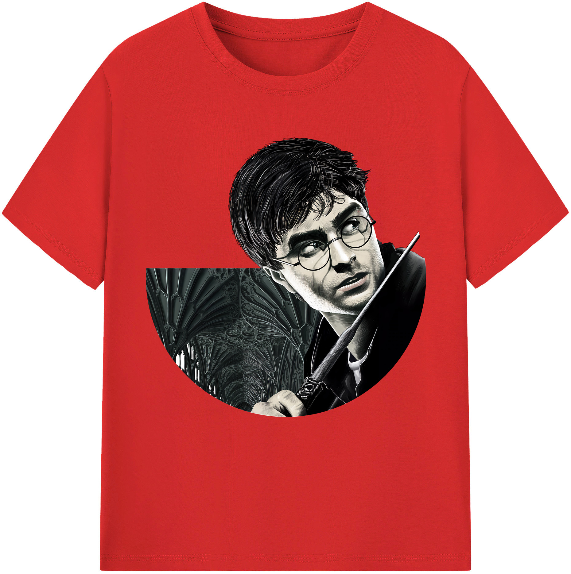 （画像用） Harry Potter ハリー・ポッターシリーズ 綿100％半袖Tシャツ（フロントプリント）