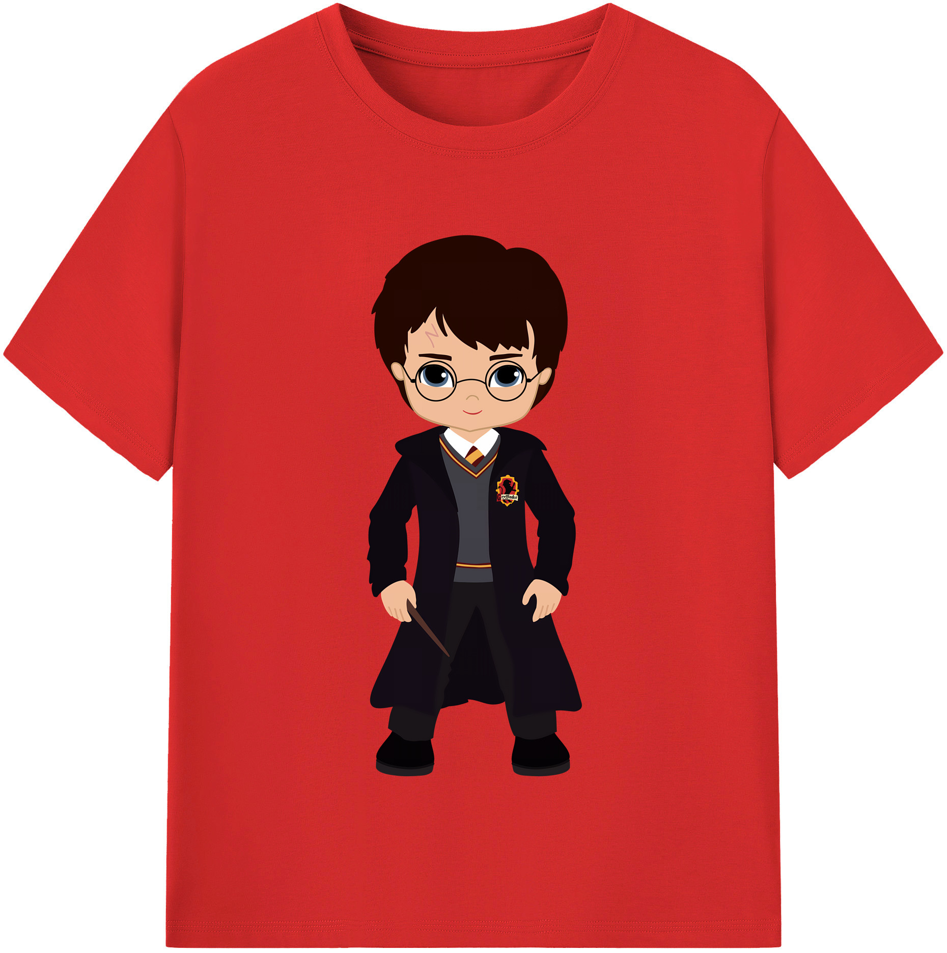 （画像用） Harry Potter ハリー・ポッターシリーズ 綿100％半袖Tシャツ（フロントプリント）