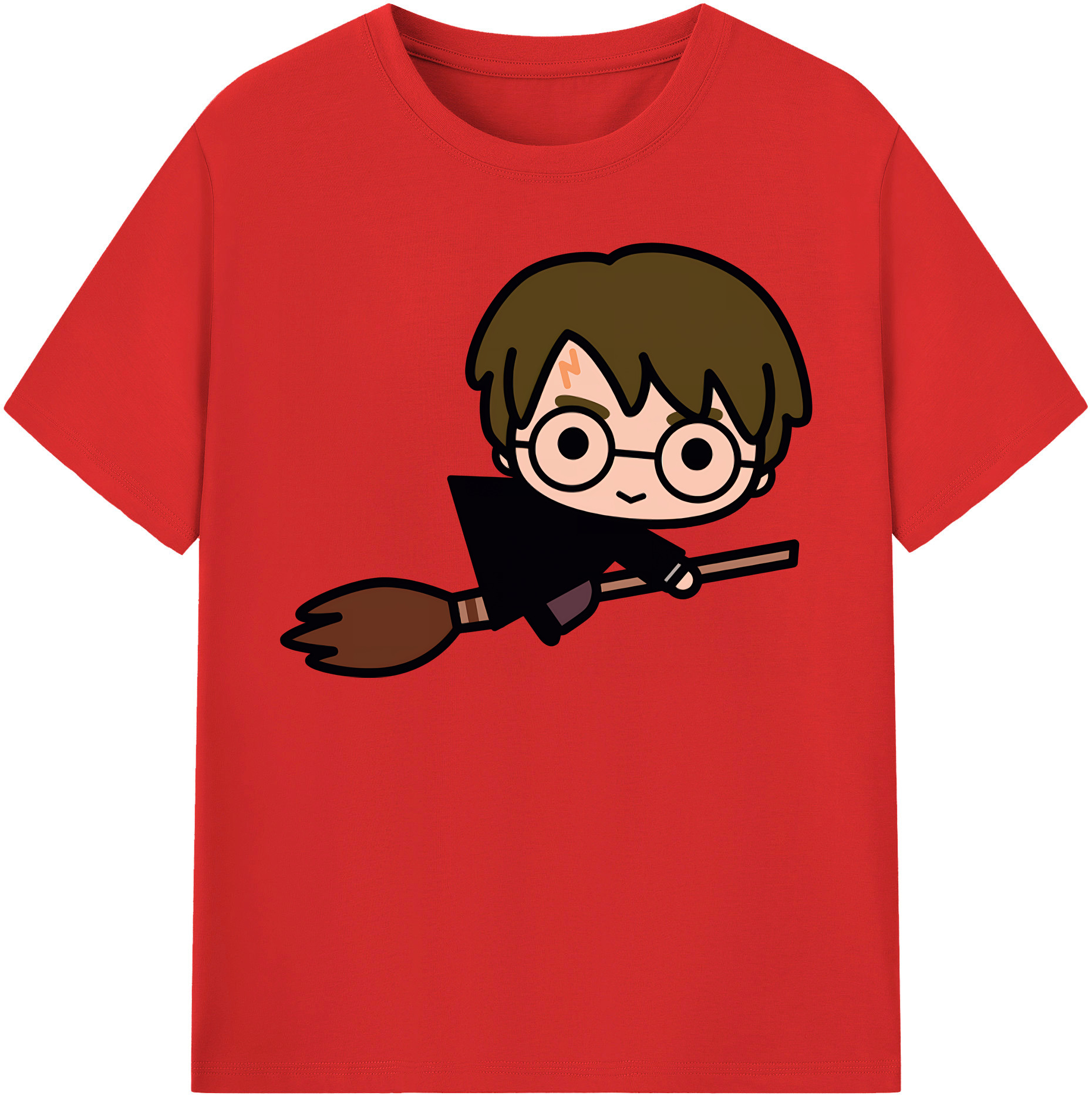 （画像用） Harry Potter ハリー・ポッターシリーズ 綿100％半袖Tシャツ（フロントプリント）