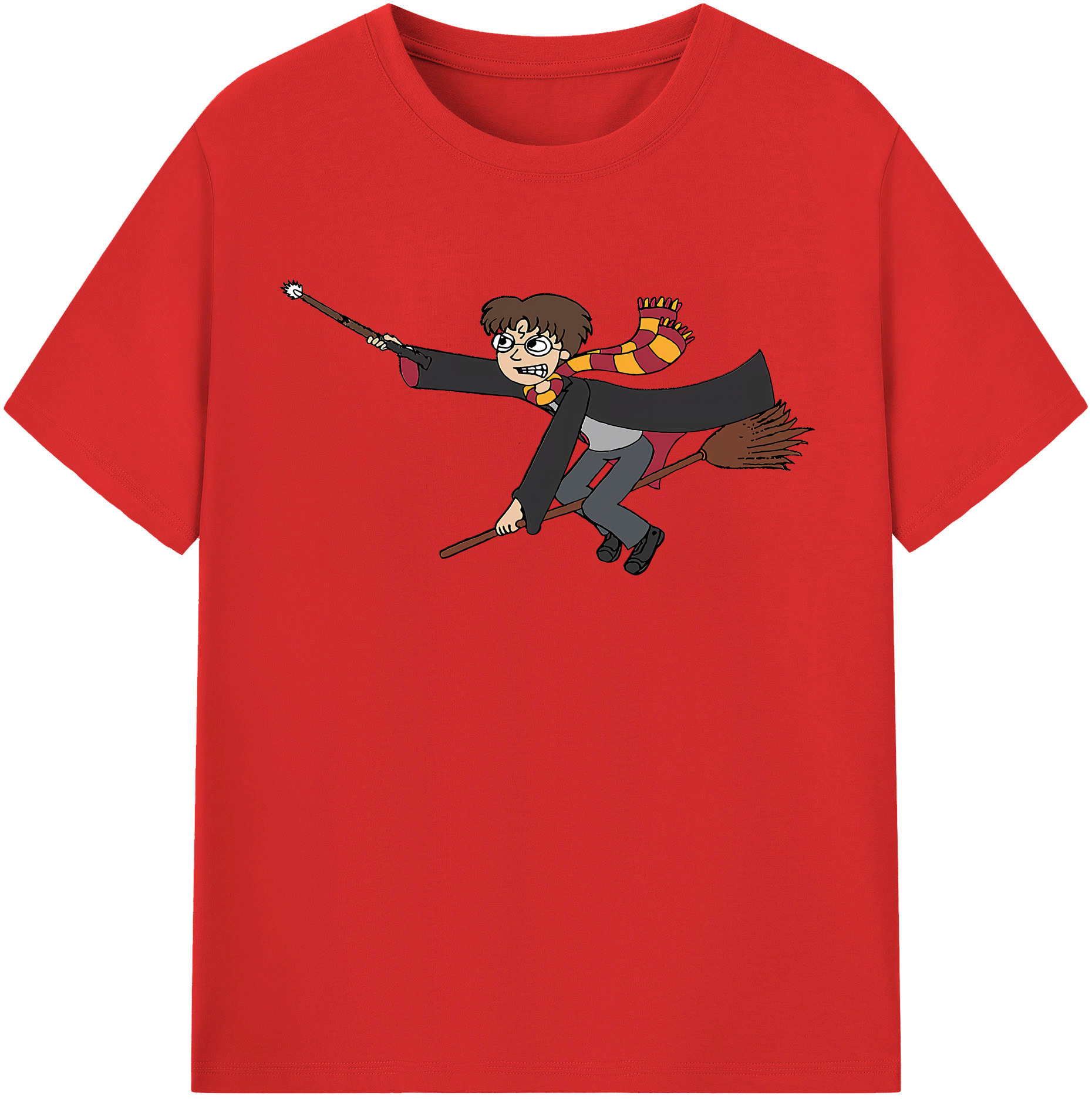 （画像用） Harry Potter ハリー・ポッターシリーズ 綿100％半袖Tシャツ（フロントプリント）