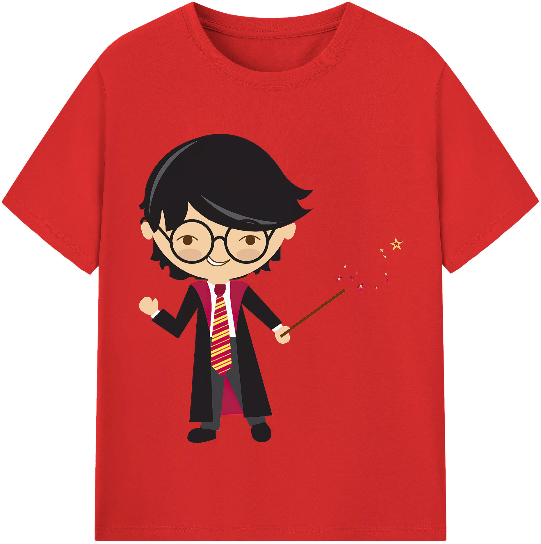 （画像用） Harry Potter ハリー・ポッターシリーズ 綿100％半袖Tシャツ（フロントプリント）