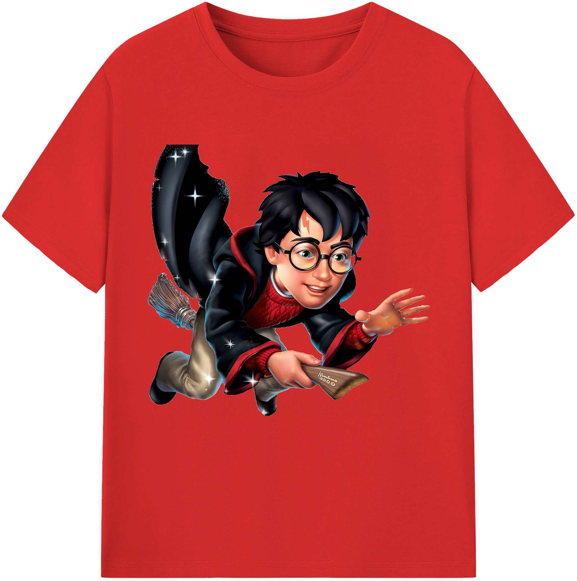 （画像用） Harry Potter ハリー・ポッターシリーズ 綿100％半袖Tシャツ（フロントプリント）