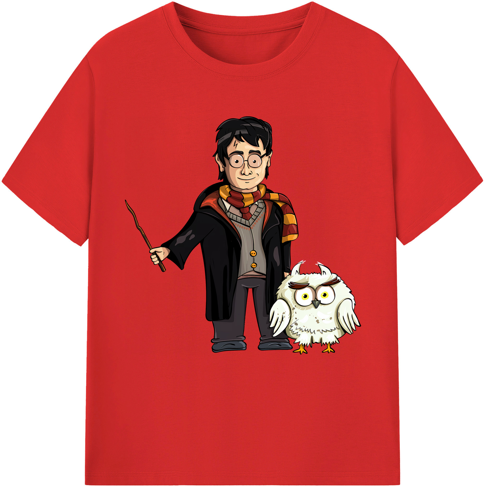 （画像用） Harry Potter ハリー・ポッターシリーズ 綿100％半袖Tシャツ（フロントプリント）