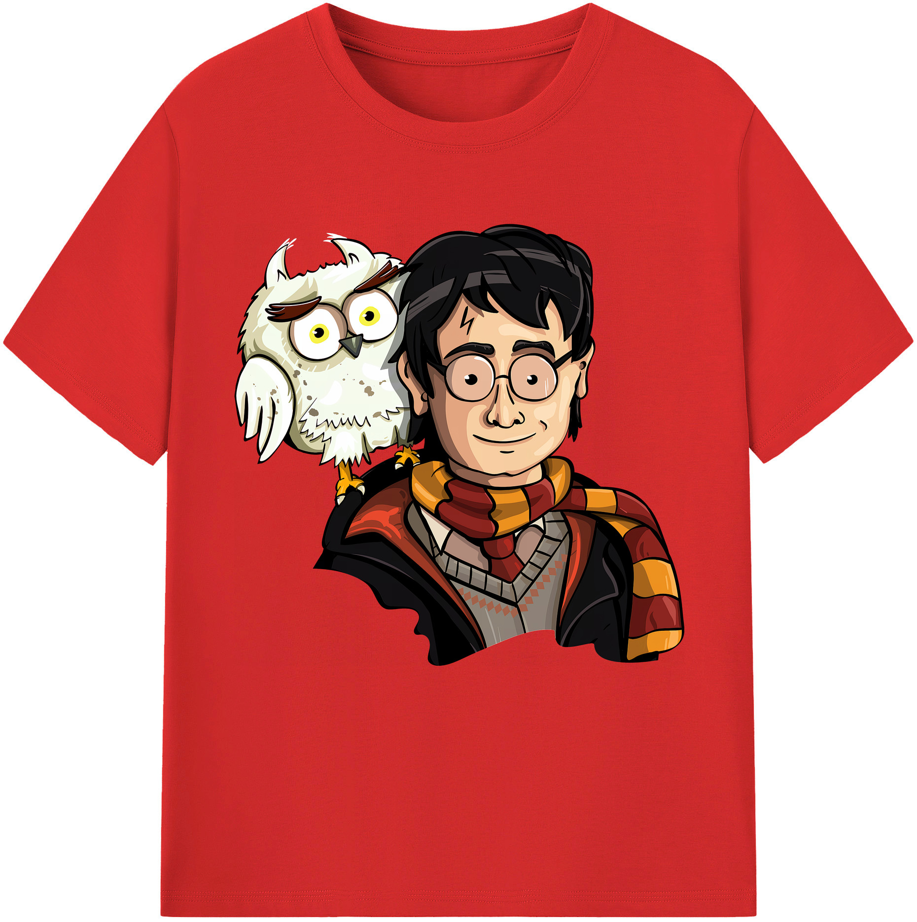（画像用） Harry Potter ハリー・ポッターシリーズ 綿100％半袖Tシャツ（フロントプリント）