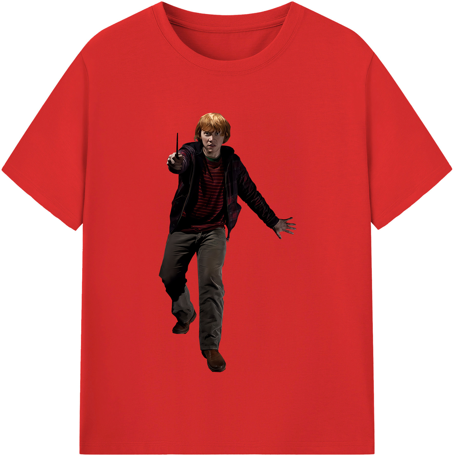 （画像用） Harry Potter ハリー・ポッターシリーズ 綿100％半袖Tシャツ（フロントプリント）