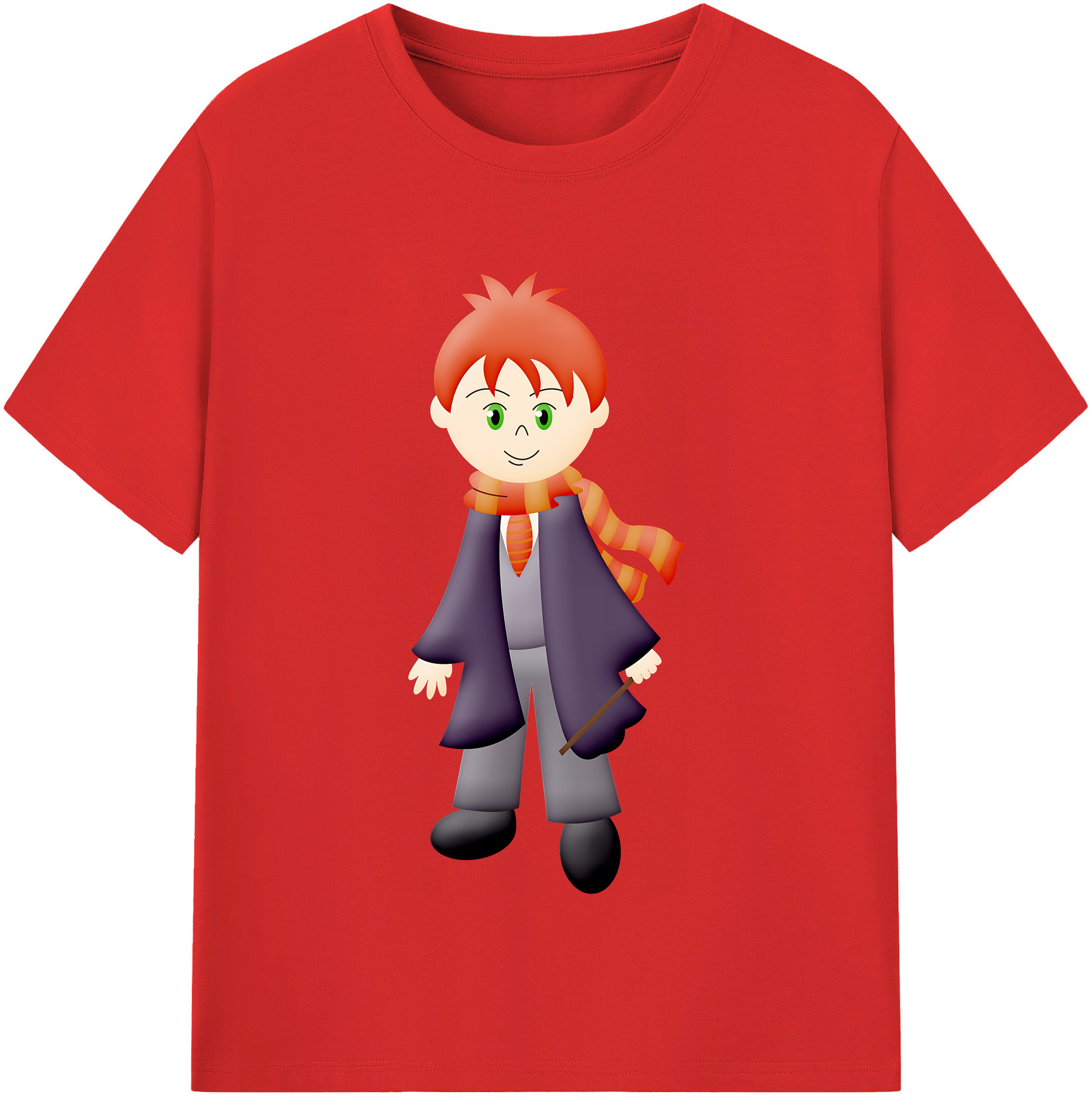 （画像用） Harry Potter ハリー・ポッターシリーズ 綿100％半袖Tシャツ（フロントプリント）