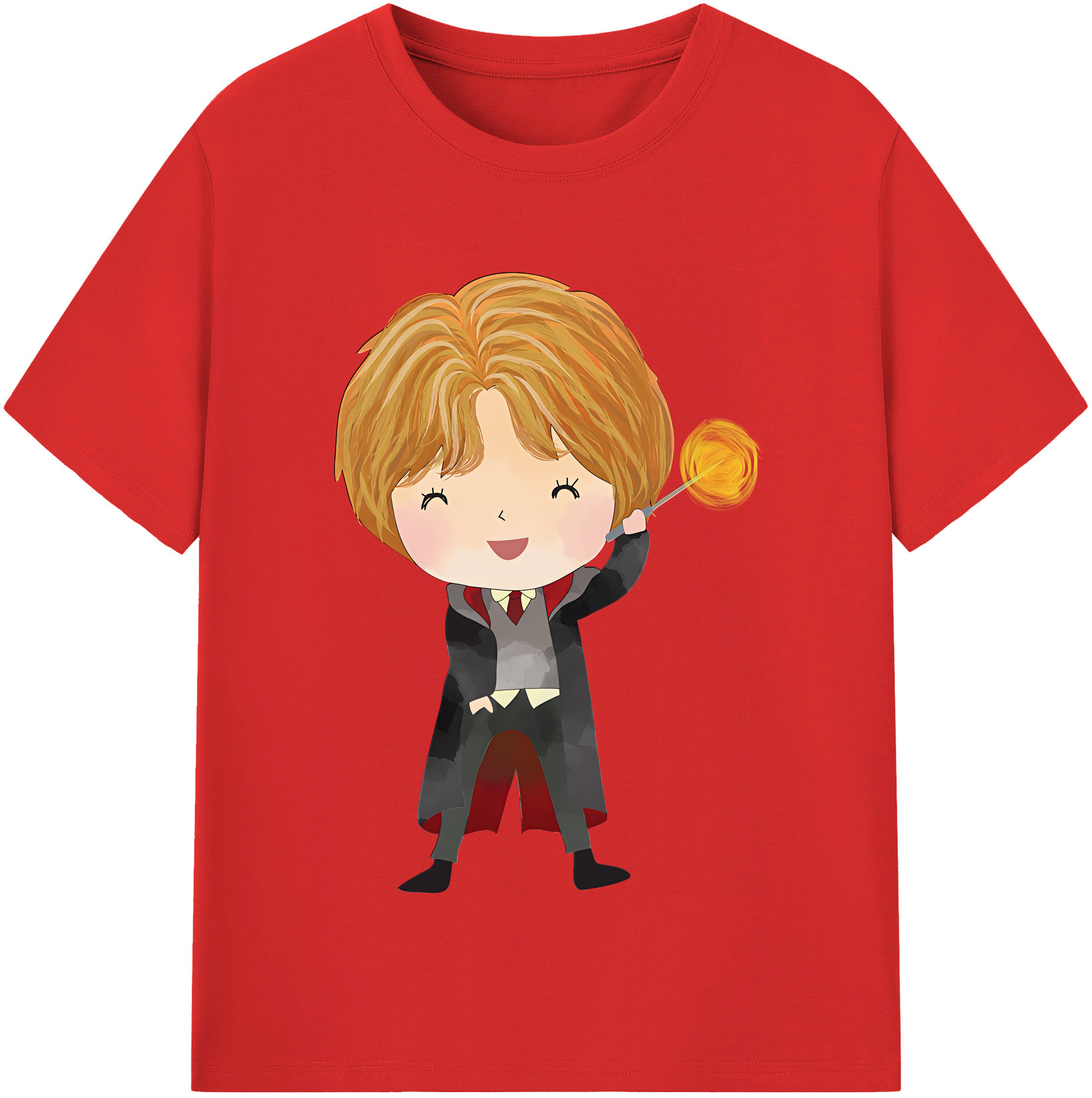 （画像用） Harry Potter ハリー・ポッターシリーズ 綿100％半袖Tシャツ（フロントプリント）