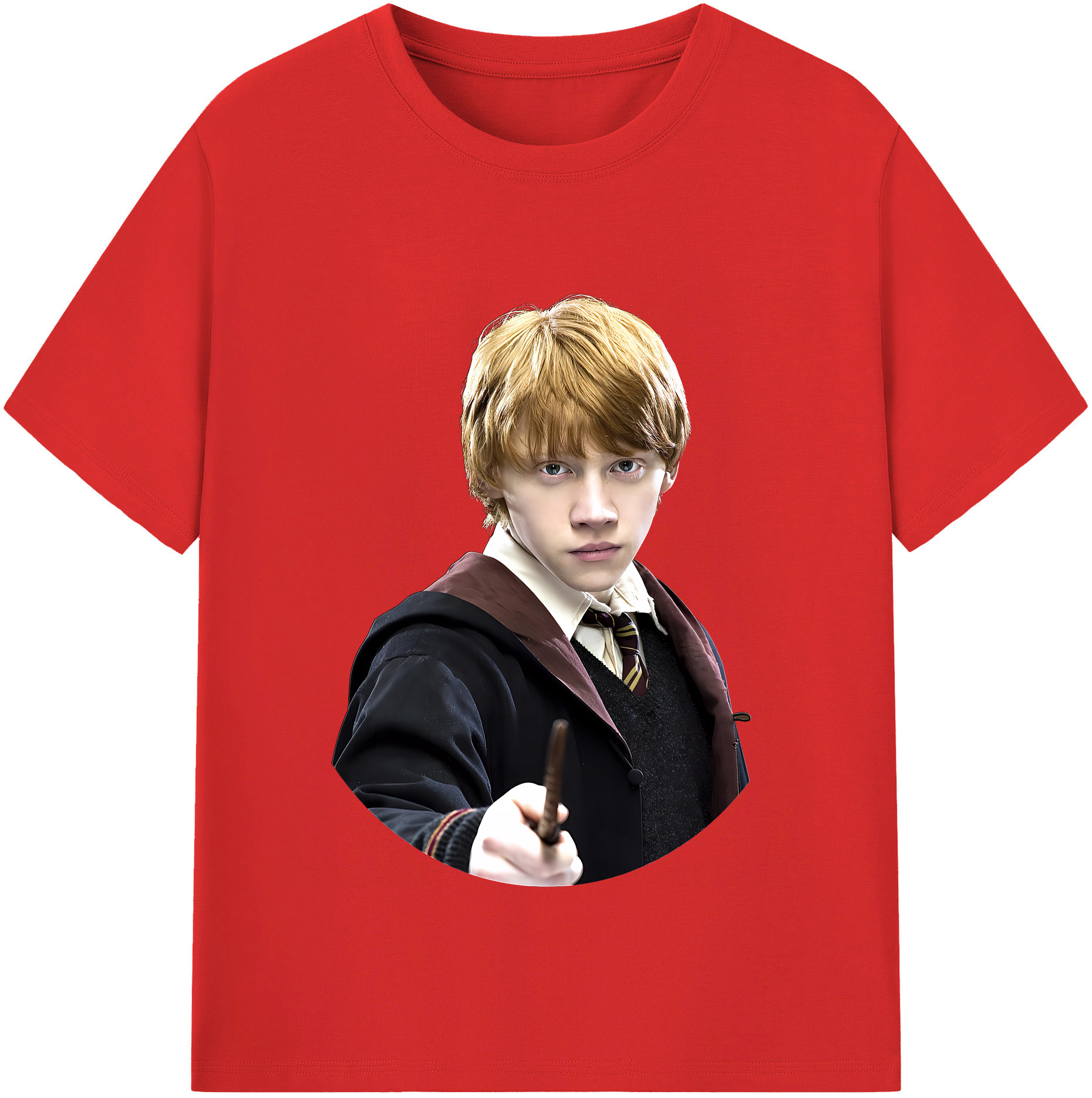 （画像用） Harry Potter ハリー・ポッターシリーズ 綿100％半袖Tシャツ（フロントプリント）
