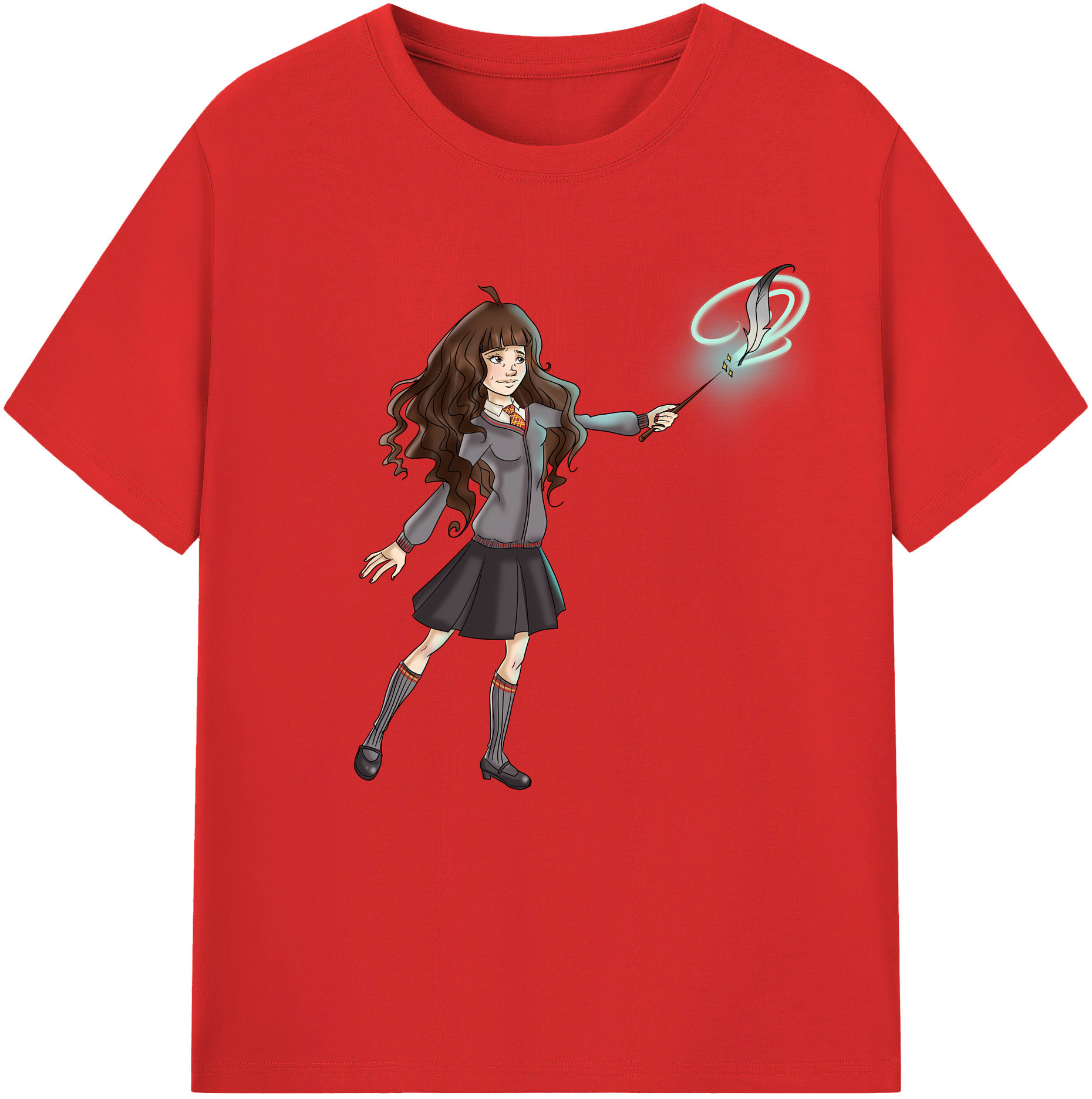 （画像用） Harry Potter ハリー・ポッターシリーズ 綿100％半袖Tシャツ（フロントプリント）