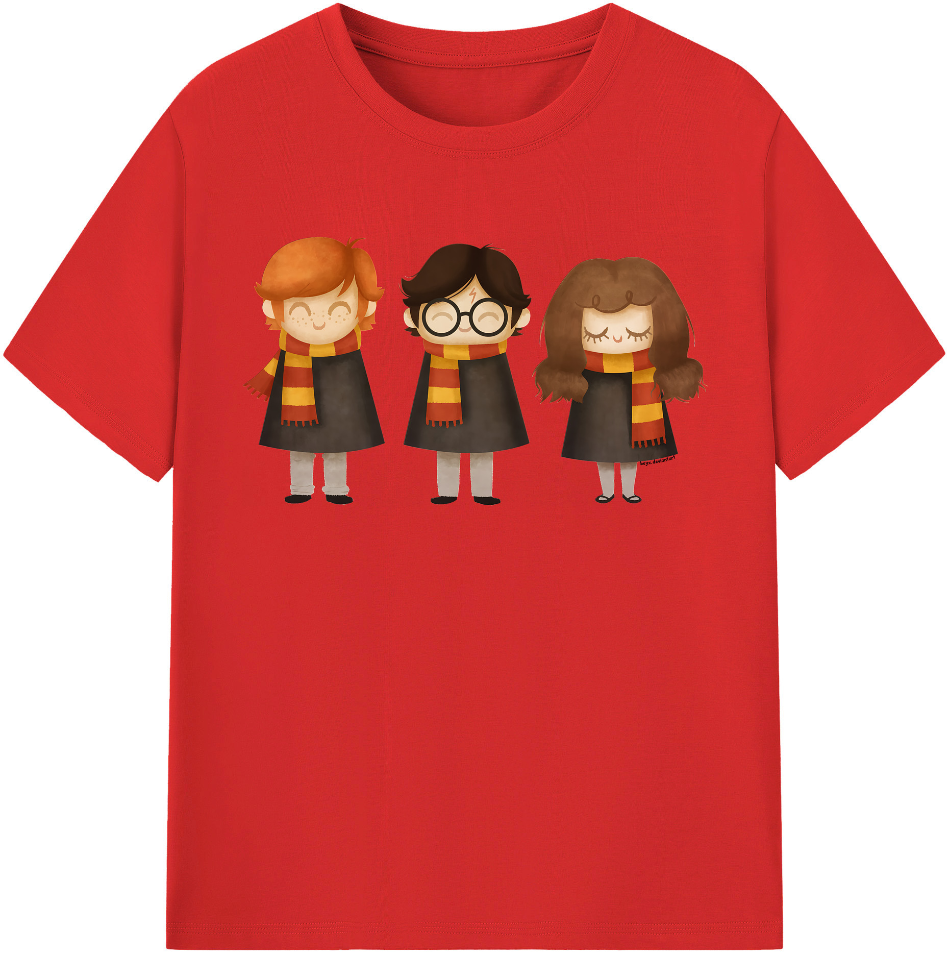 （画像用） Harry Potter ハリー・ポッターシリーズ 綿100％半袖Tシャツ（フロントプリント）