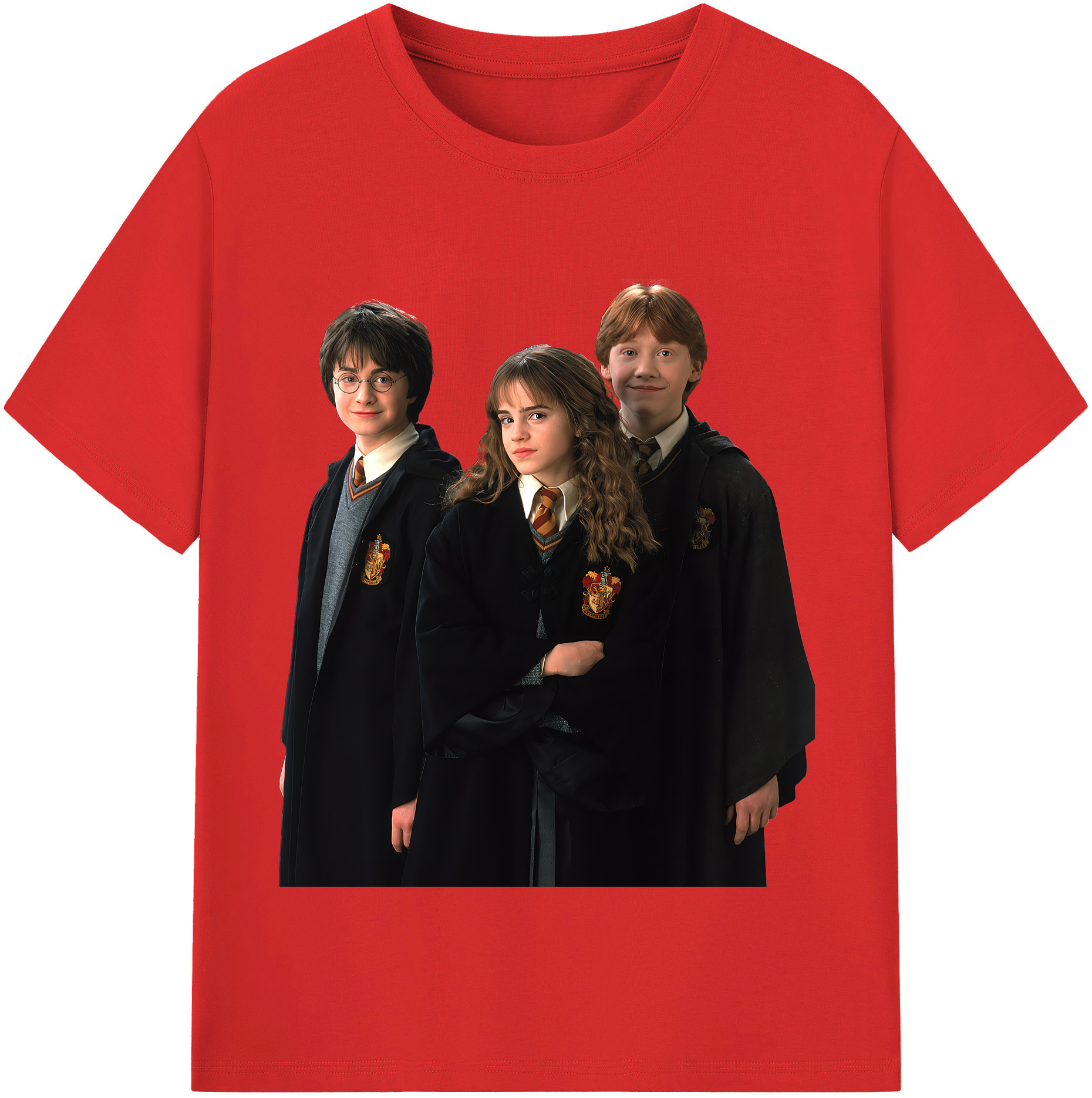 （画像用） Harry Potter ハリー・ポッターシリーズ 綿100％半袖Tシャツ（フロントプリント）