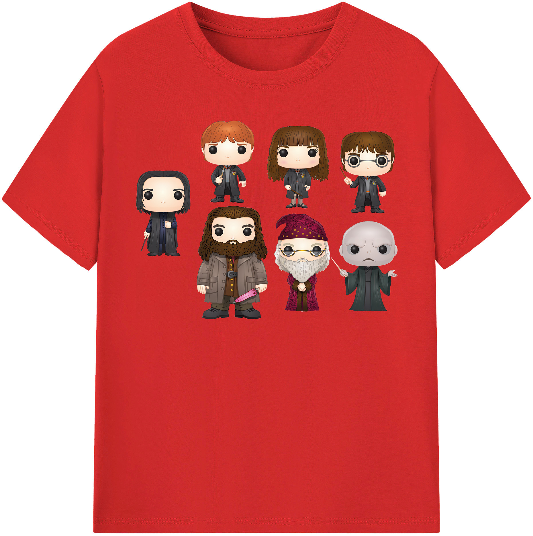 （画像用） Harry Potter ハリー・ポッターシリーズ 綿100％半袖Tシャツ（フロントプリント）