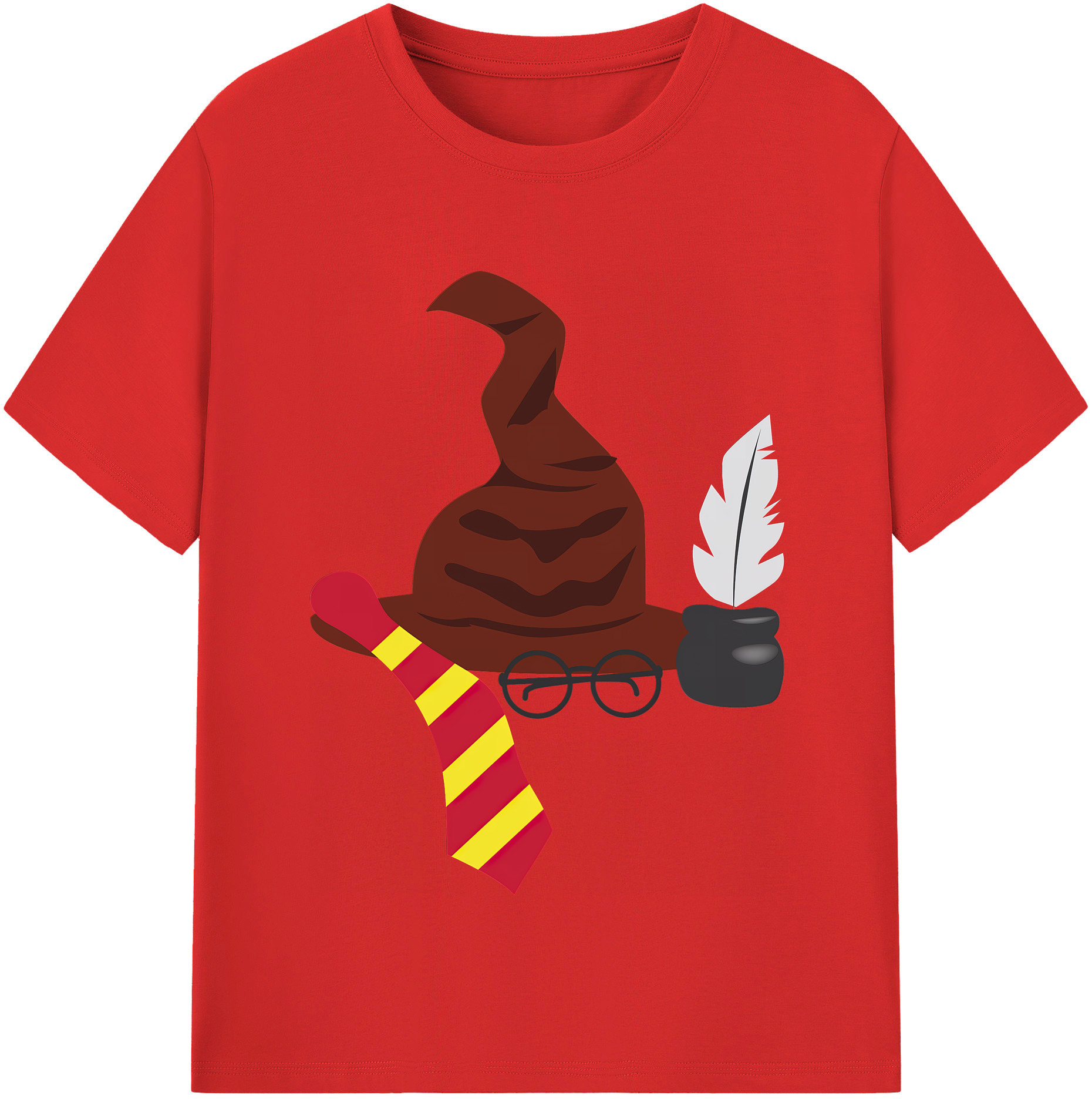 （画像用） Harry Potter ハリー・ポッターシリーズ 綿100％半袖Tシャツ（フロントプリント）