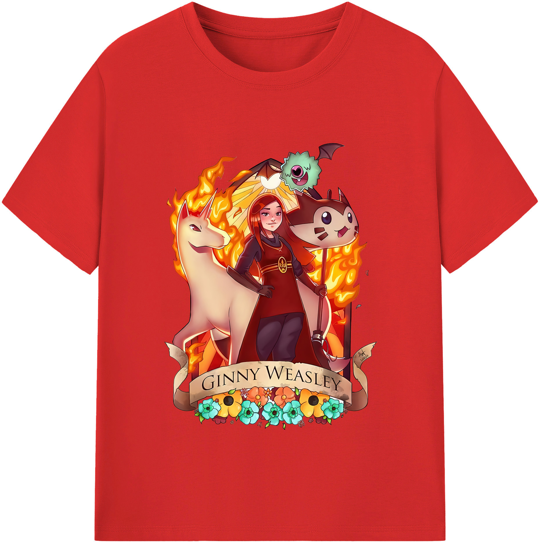 （画像用） Harry Potter ハリー・ポッターシリーズ 綿100％半袖Tシャツ（フロントプリント）