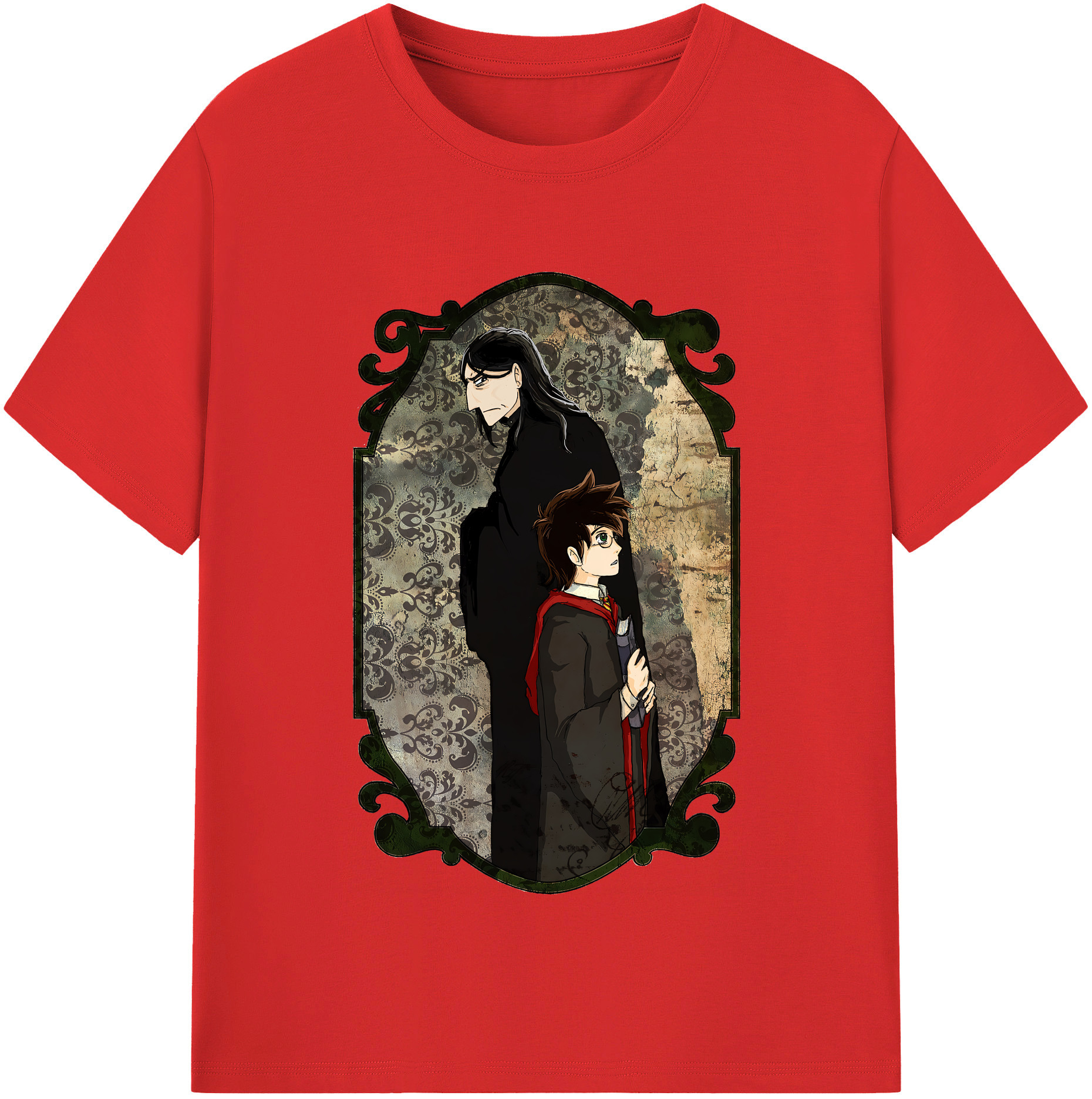 （画像用） Harry Potter ハリー・ポッターシリーズ 綿100％半袖Tシャツ（フロントプリント）