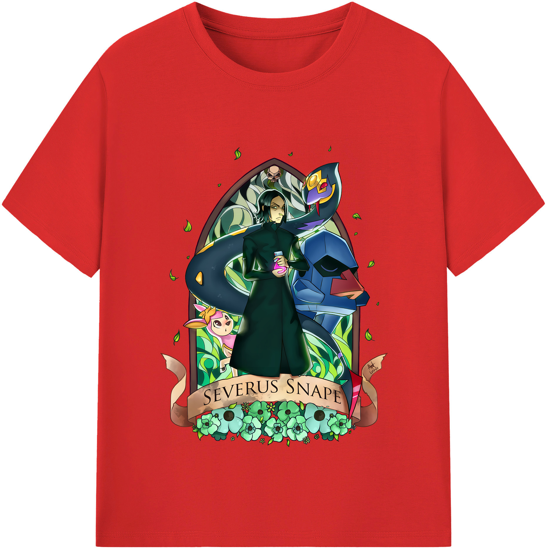 （画像用） Harry Potter ハリー・ポッターシリーズ 綿100％半袖Tシャツ（フロントプリント）
