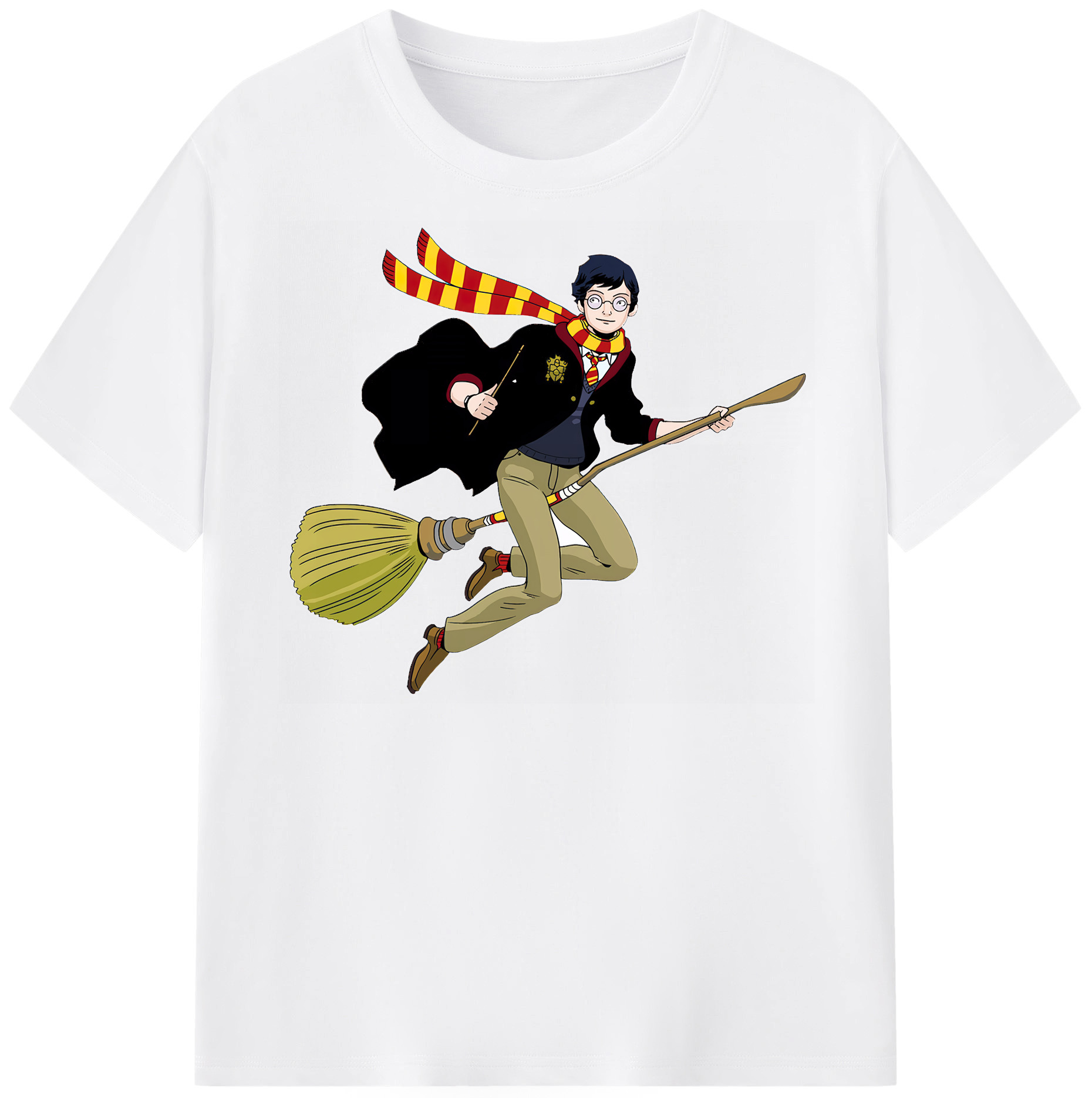 （画像用） Harry Potter ハリー・ポッターシリーズ 綿100％半袖Tシャツ（フロントプリント）