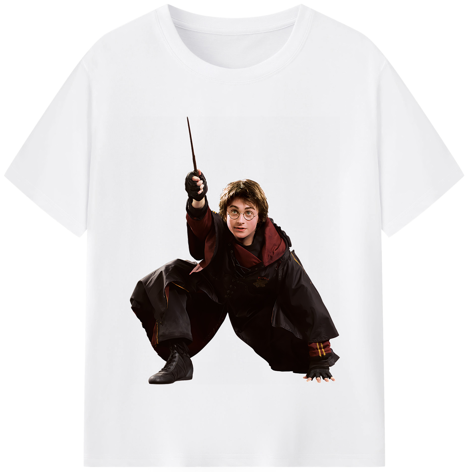 （画像用） Harry Potter ハリー・ポッターシリーズ 綿100％半袖Tシャツ（フロントプリント）