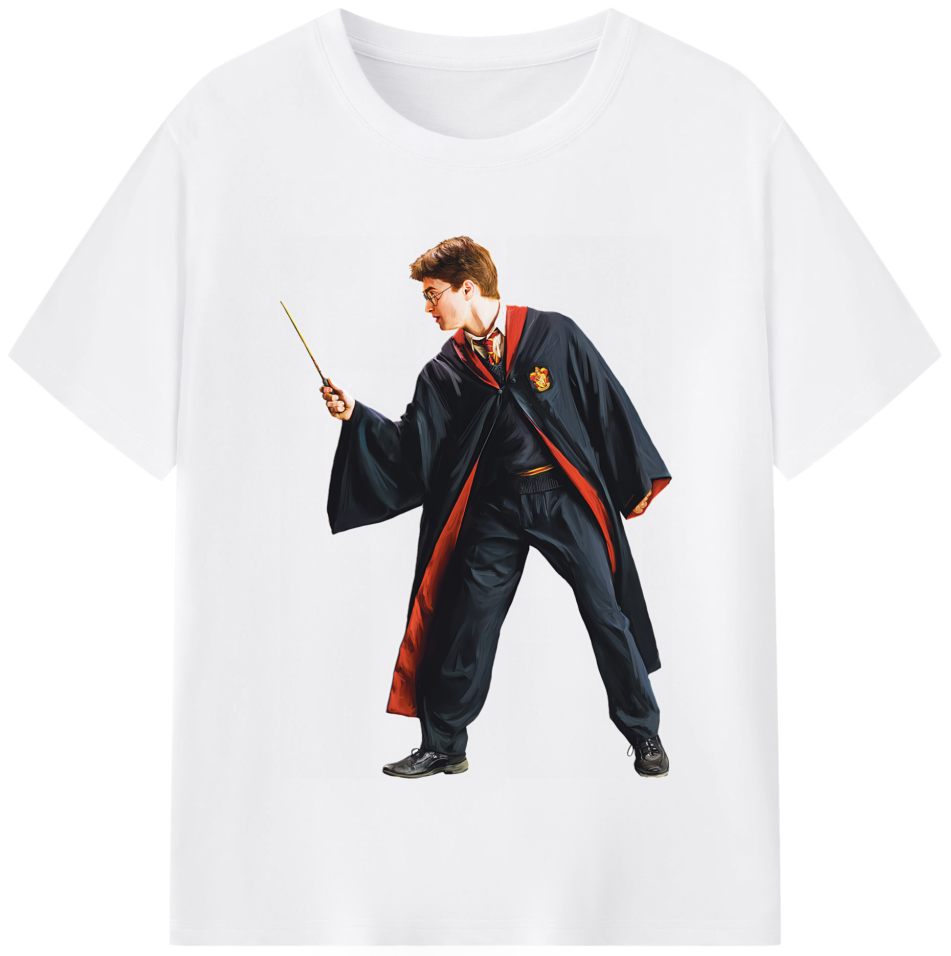 （画像用） Harry Potter ハリー・ポッターシリーズ 綿100％半袖Tシャツ（フロントプリント）