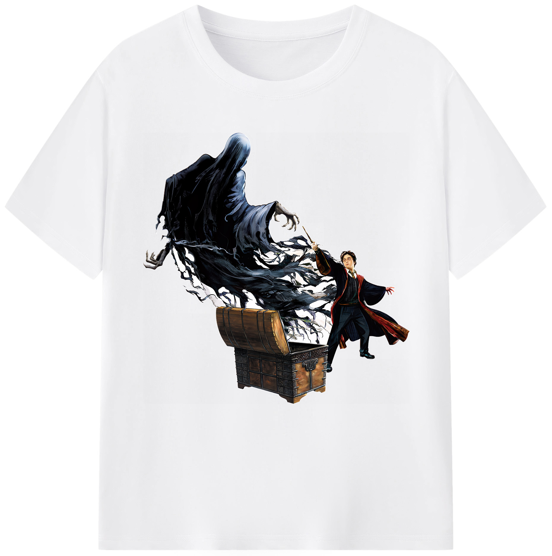 （画像用） Harry Potter ハリー・ポッターシリーズ 綿100％半袖Tシャツ（フロントプリント）