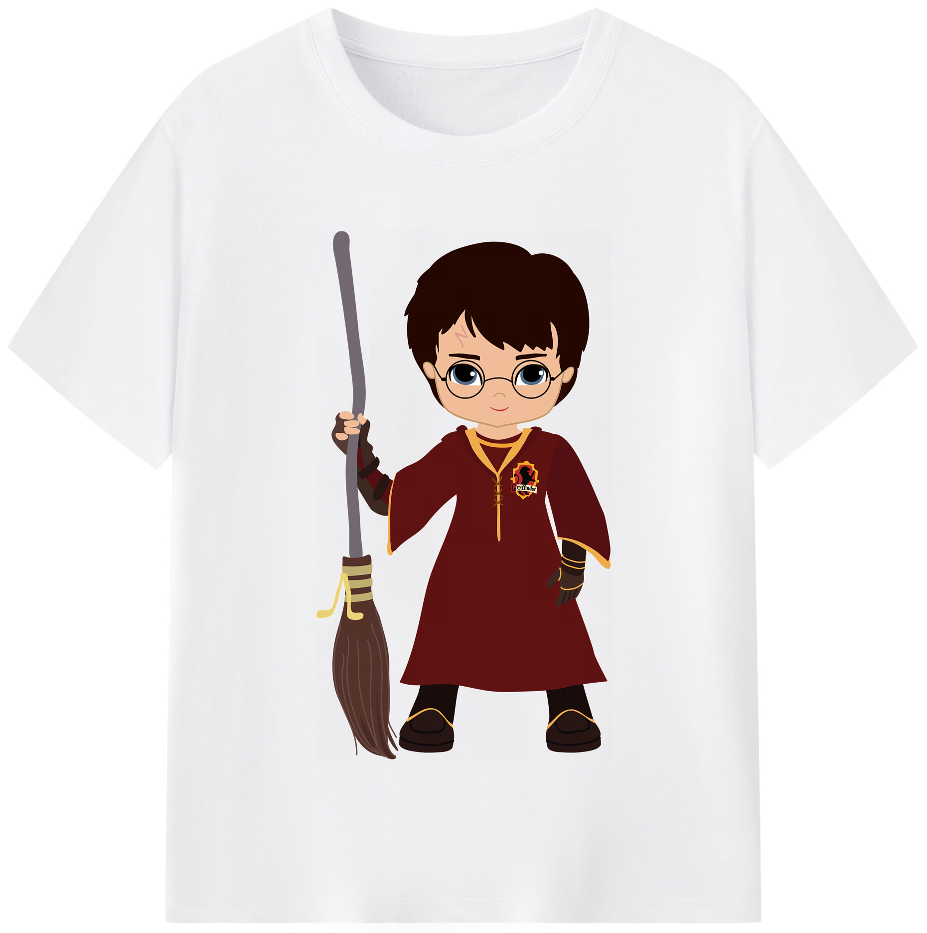 （画像用） Harry Potter ハリー・ポッターシリーズ 綿100％半袖Tシャツ（フロントプリント）