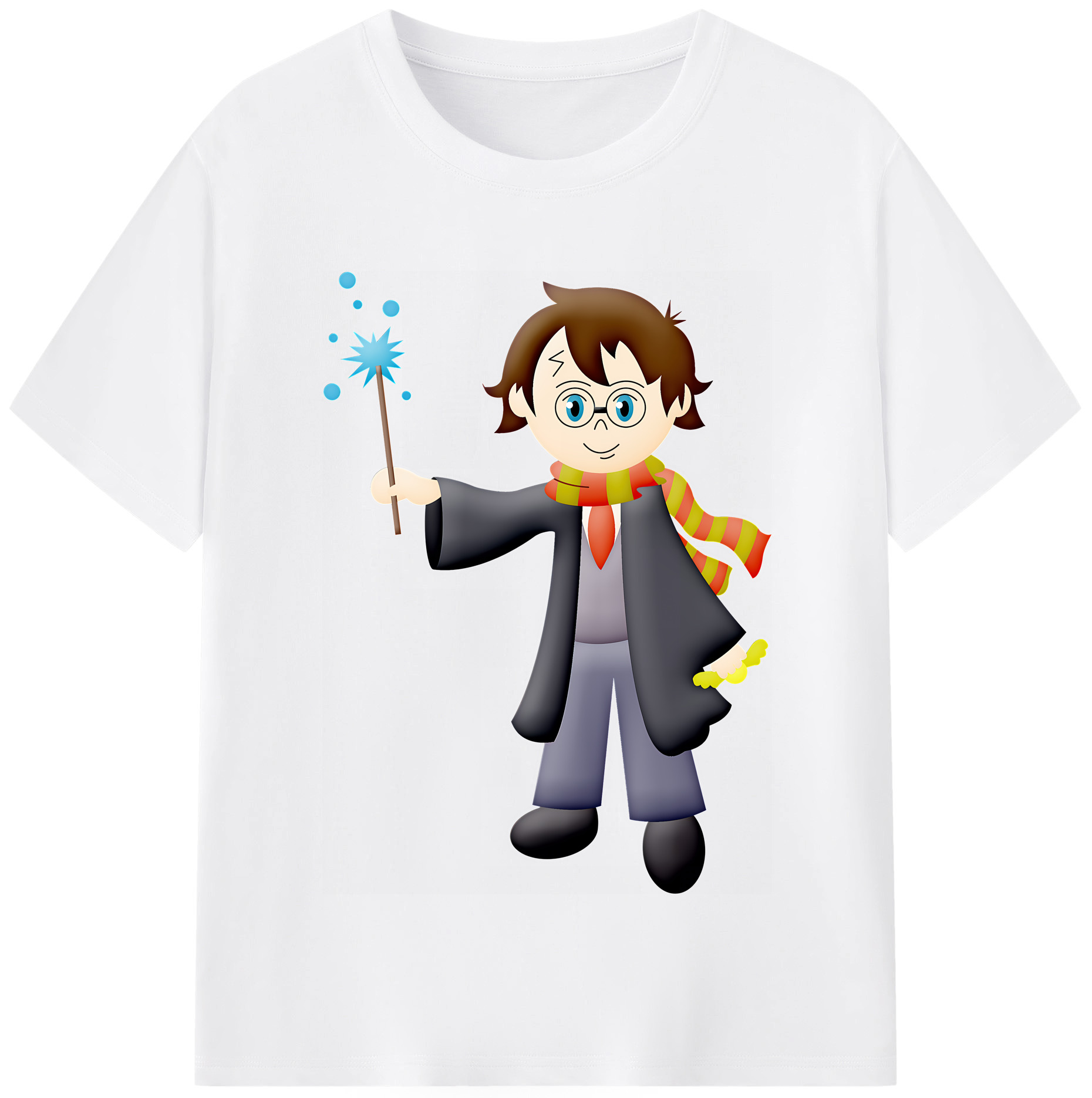 （画像用） Harry Potter ハリー・ポッターシリーズ 綿100％半袖Tシャツ（フロントプリント）