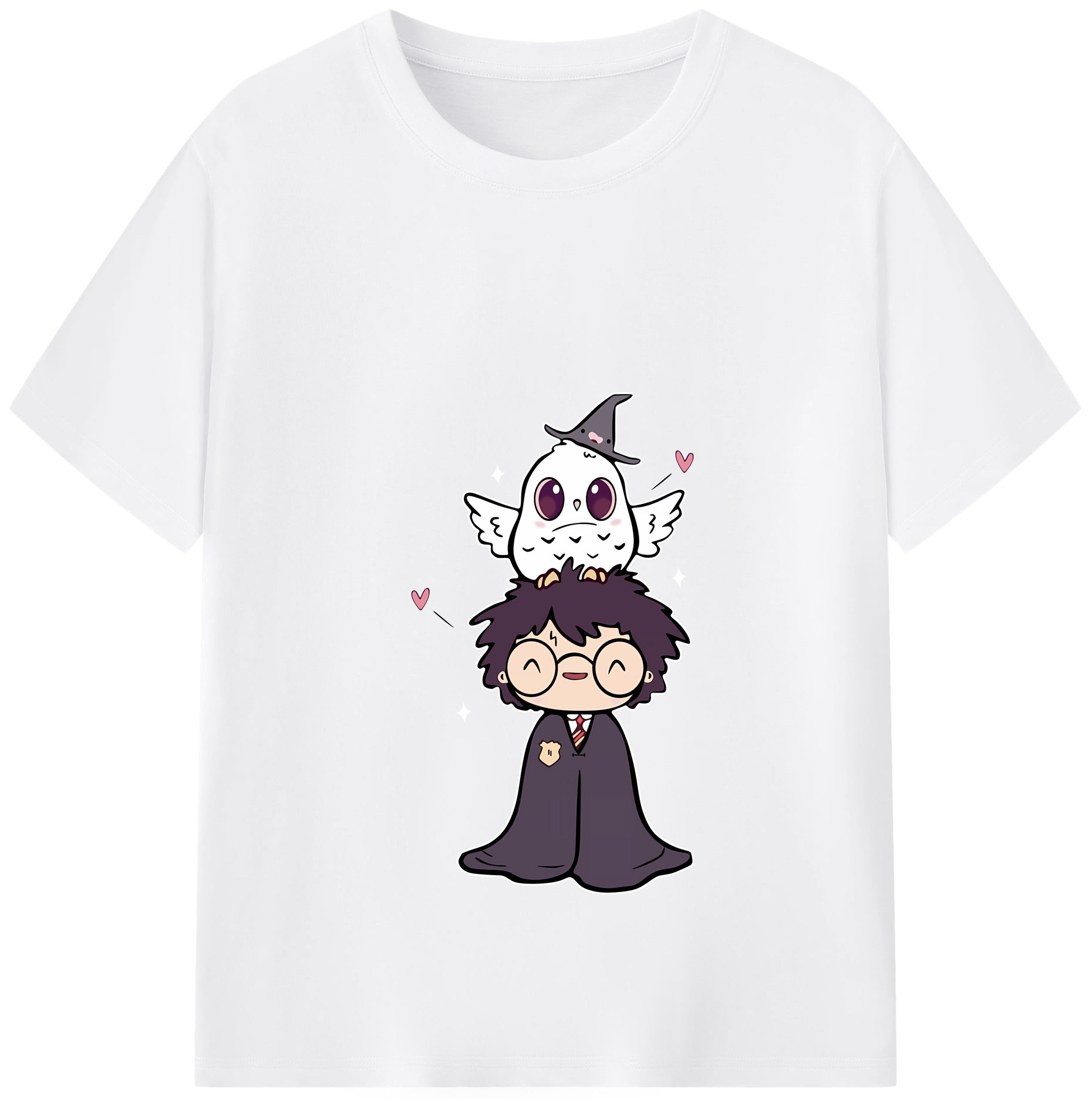 （画像用） Harry Potter ハリー・ポッターシリーズ 綿100％半袖Tシャツ（フロントプリント）
