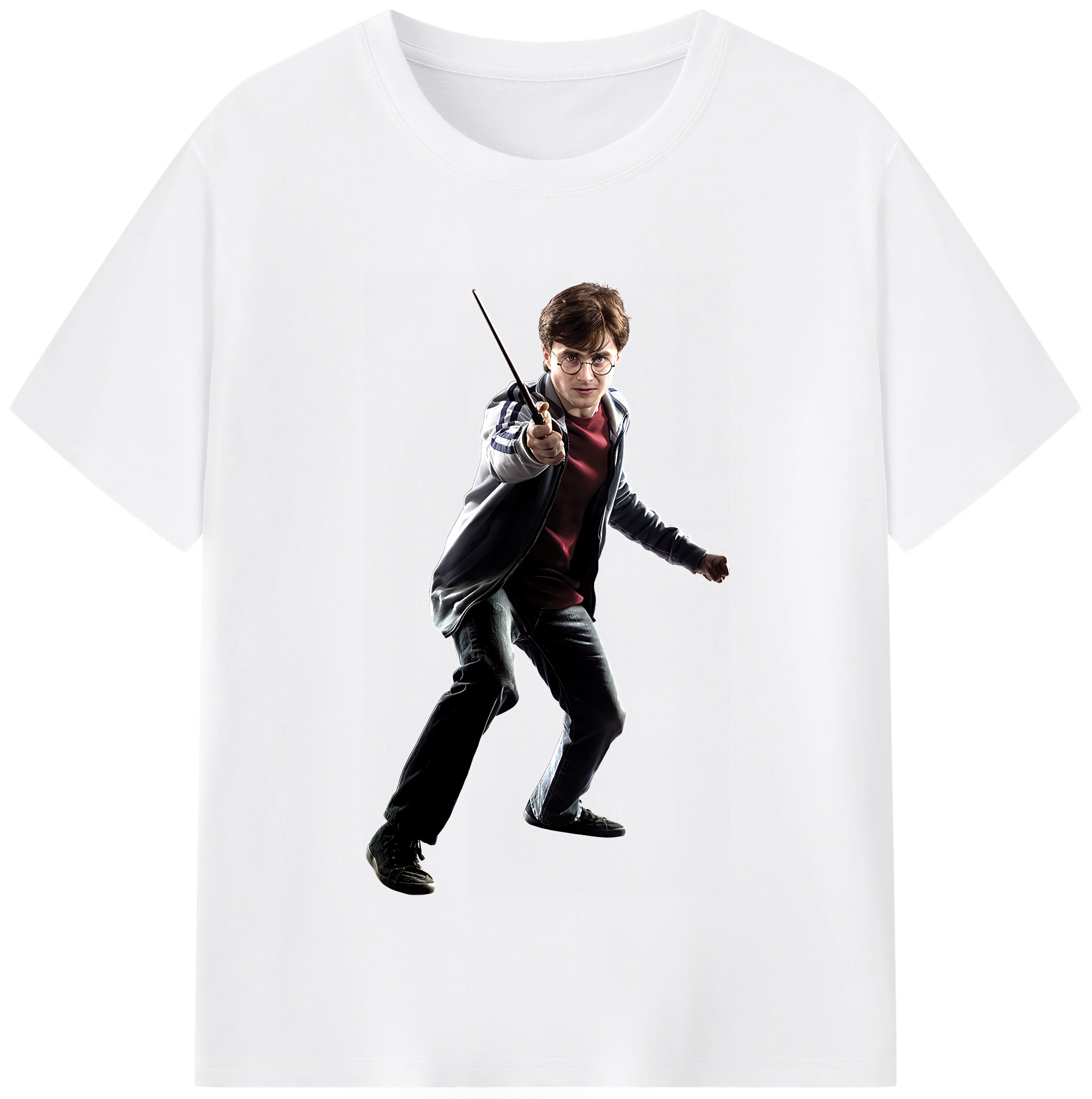 （画像用） Harry Potter ハリー・ポッターシリーズ 綿100％半袖Tシャツ（フロントプリント）