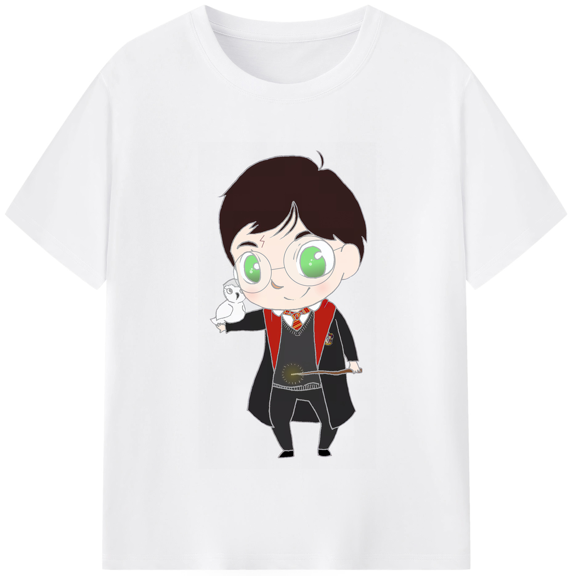 （画像用） Harry Potter ハリー・ポッターシリーズ 綿100％半袖Tシャツ（フロントプリント）