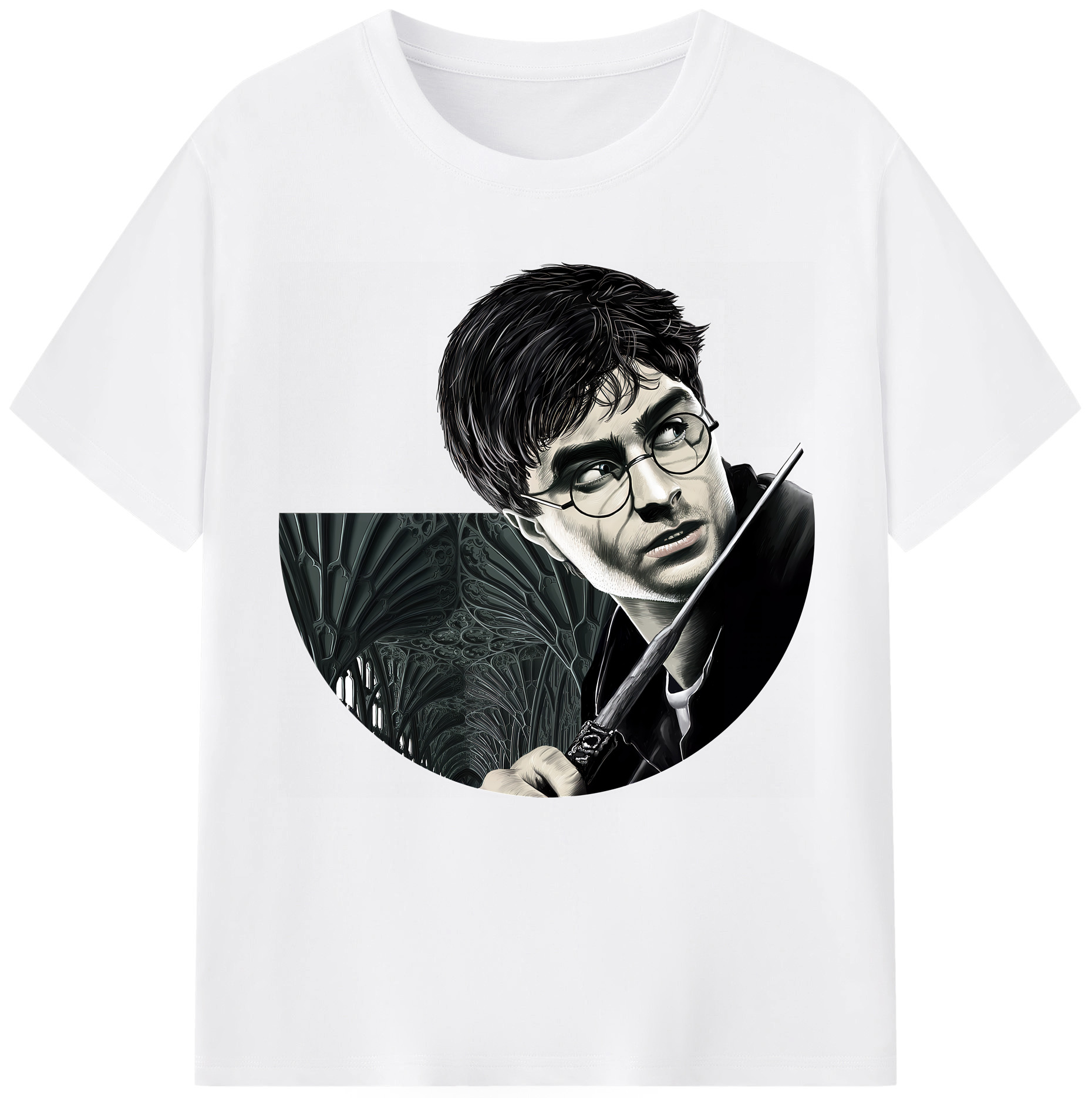 （画像用） Harry Potter ハリー・ポッターシリーズ 綿100％半袖Tシャツ（フロントプリント）