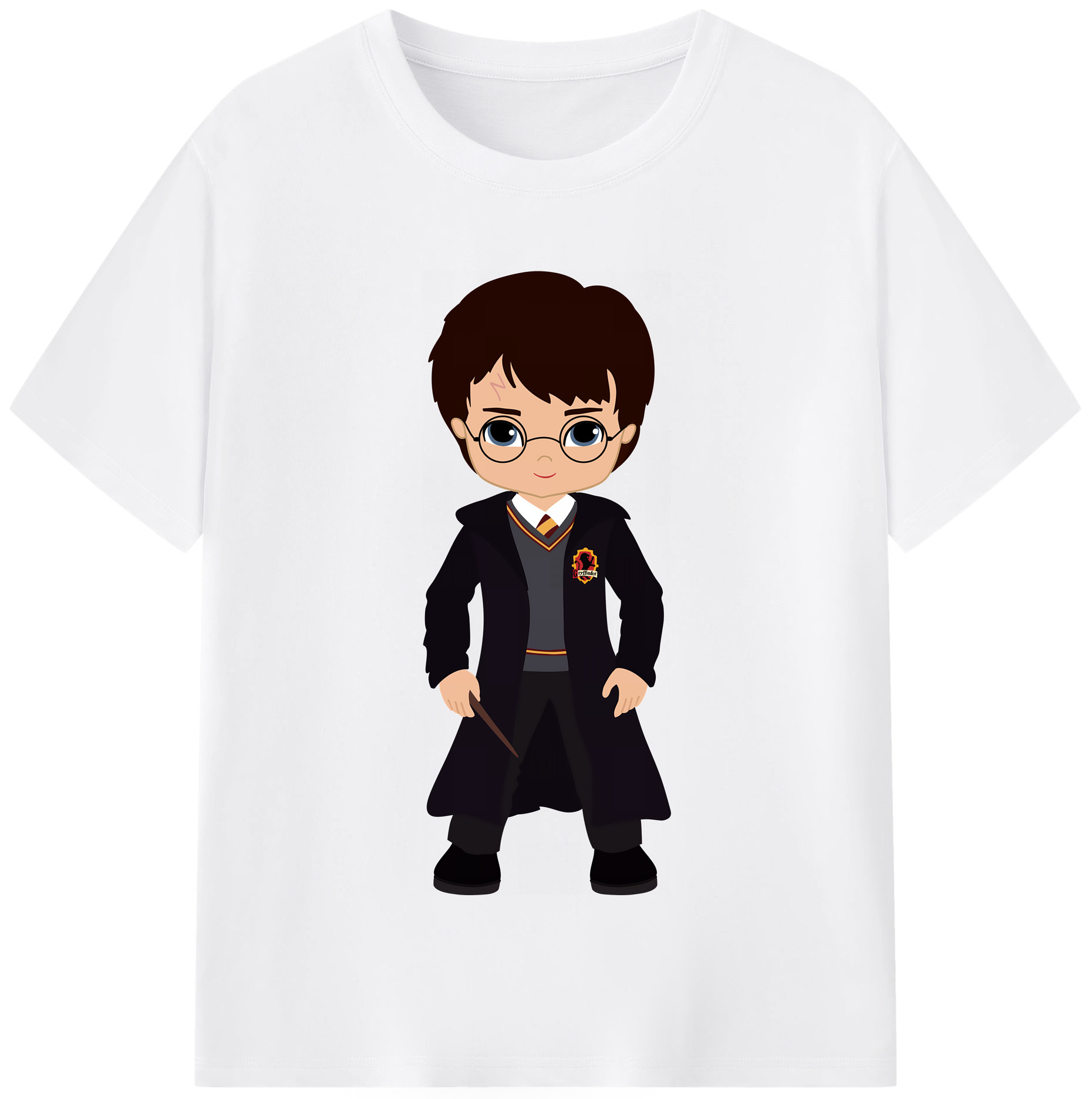 （画像用） Harry Potter ハリー・ポッターシリーズ 綿100％半袖Tシャツ（フロントプリント）