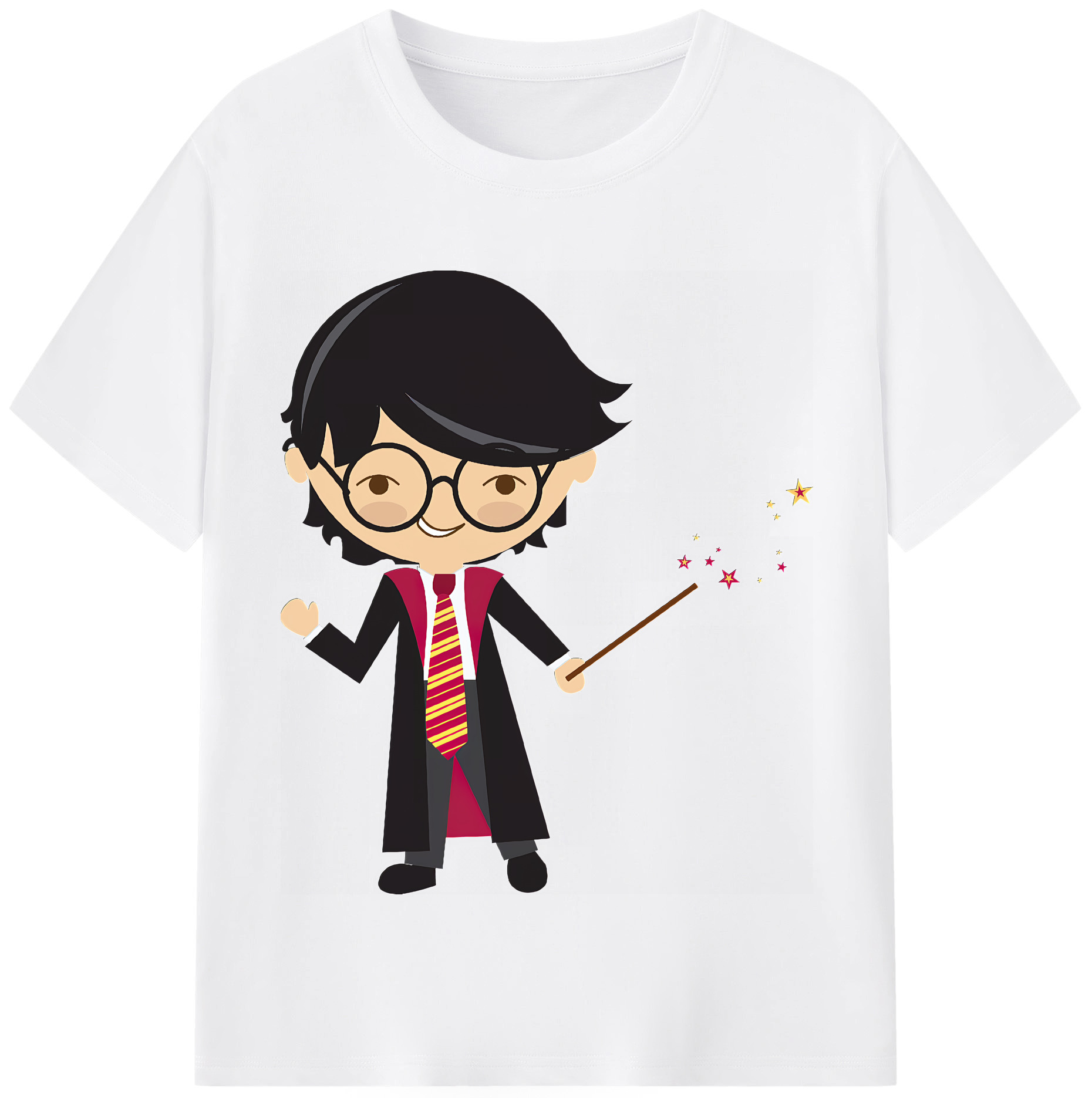 （画像用） Harry Potter ハリー・ポッターシリーズ 綿100％半袖Tシャツ（フロントプリント）