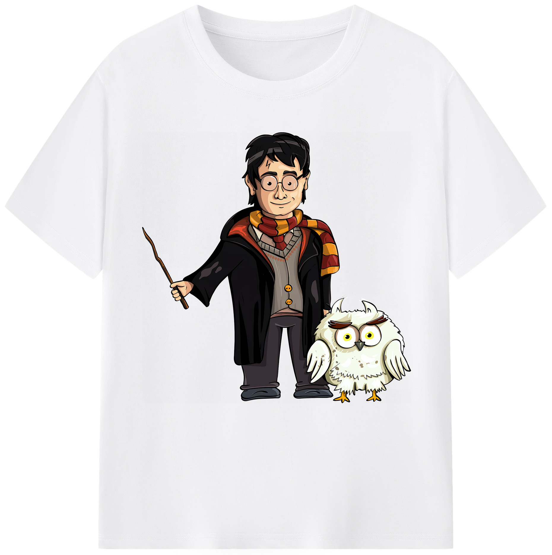 （画像用） Harry Potter ハリー・ポッターシリーズ 綿100％半袖Tシャツ（フロントプリント）