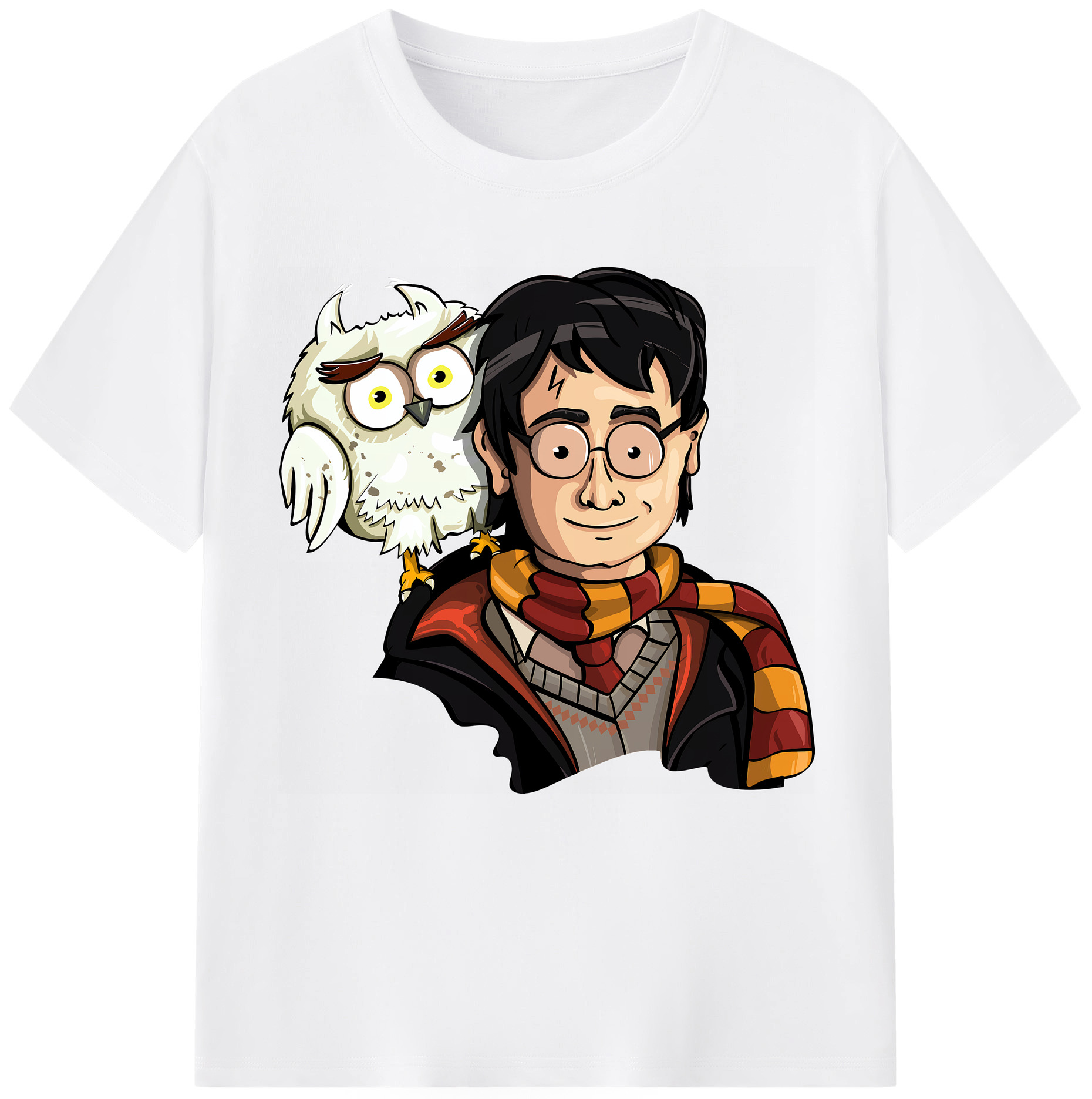 （画像用） Harry Potter ハリー・ポッターシリーズ 綿100％半袖Tシャツ（フロントプリント）