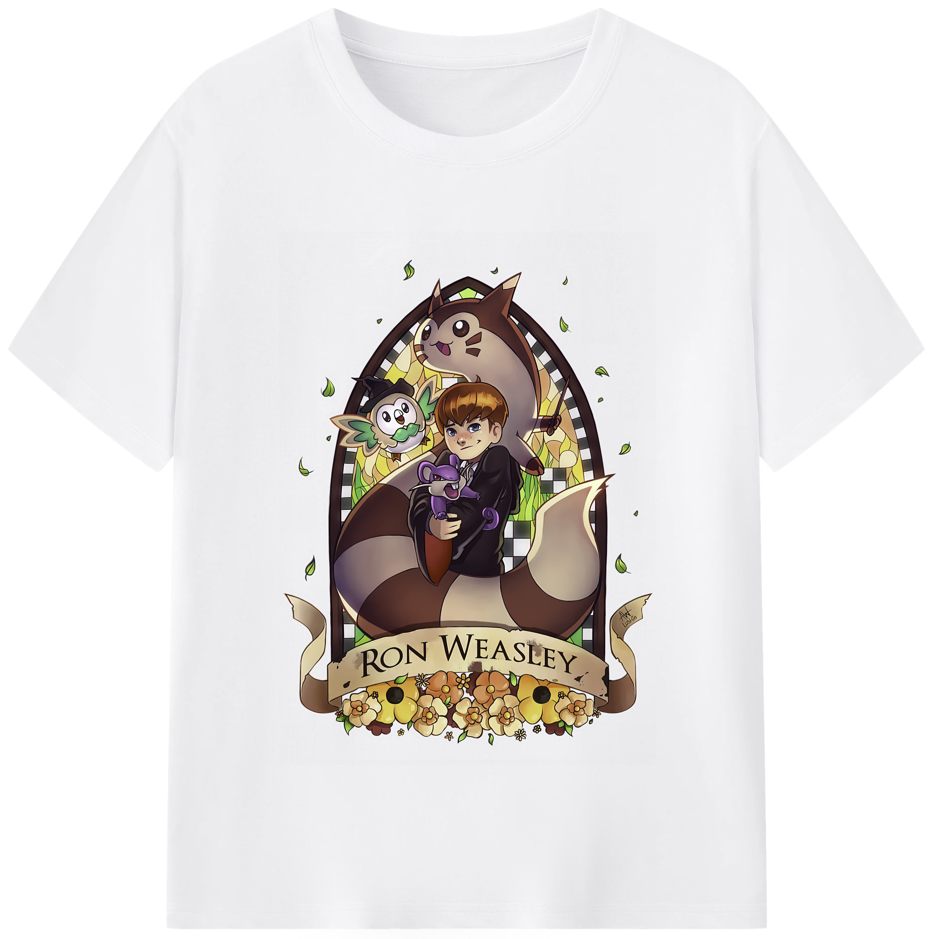 （画像用） Harry Potter ハリー・ポッターシリーズ 綿100％半袖Tシャツ（フロントプリント）