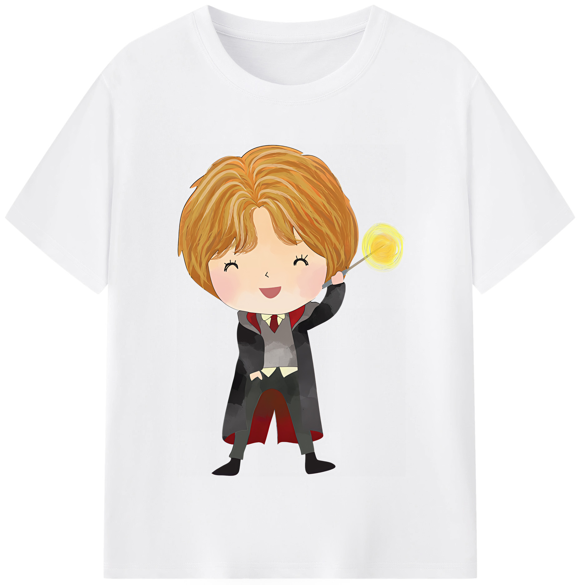 （画像用） Harry Potter ハリー・ポッターシリーズ 綿100％半袖Tシャツ（フロントプリント）