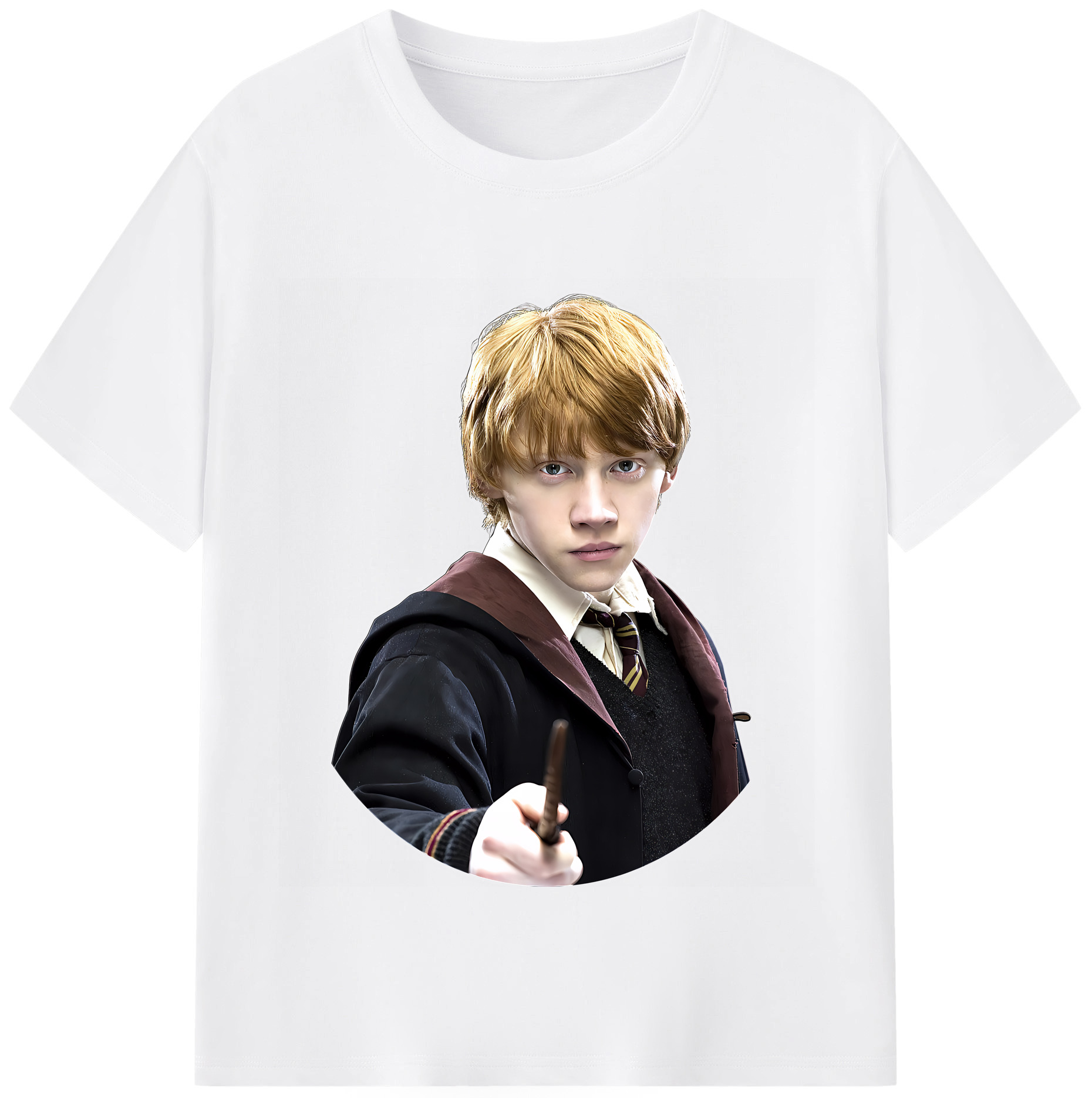 （画像用） Harry Potter ハリー・ポッターシリーズ 綿100％半袖Tシャツ（フロントプリント）
