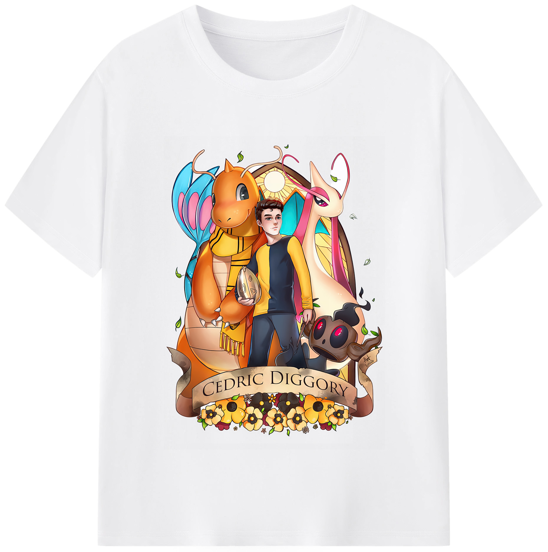 （画像用） Harry Potter ハリー・ポッターシリーズ 綿100％半袖Tシャツ（フロントプリント）