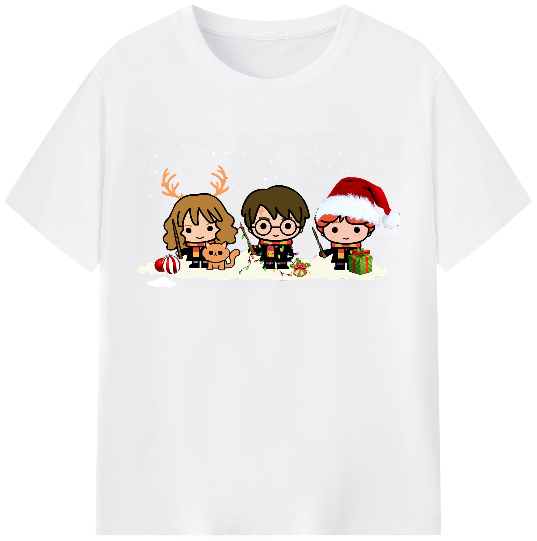 （画像用） Harry Potter ハリー・ポッターシリーズ 綿100％半袖Tシャツ（フロントプリント）