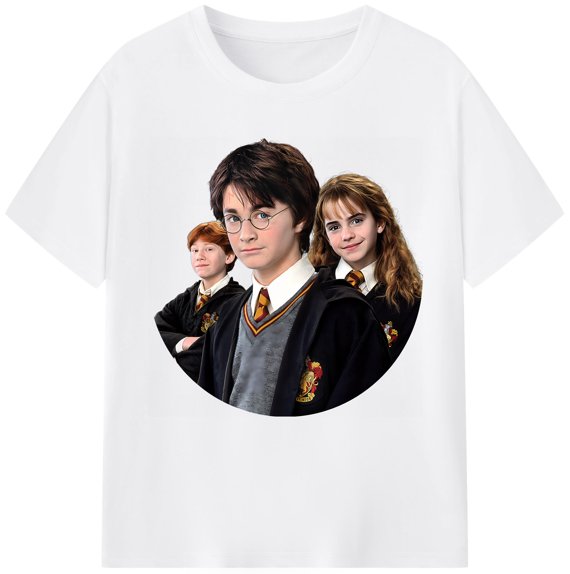 （画像用） Harry Potter ハリー・ポッターシリーズ 綿100％半袖Tシャツ（フロントプリント）