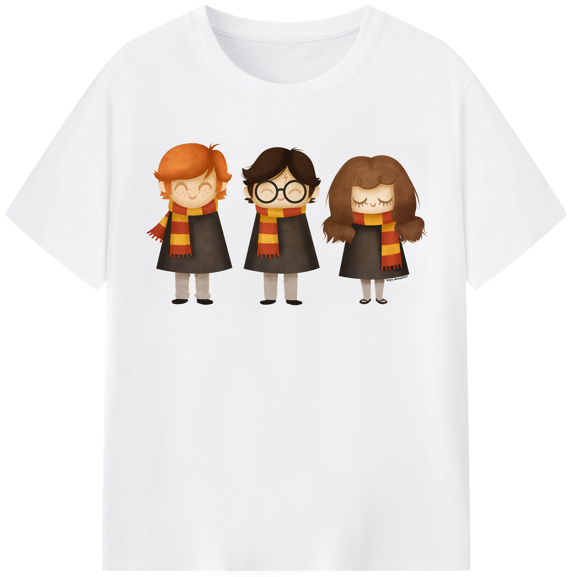 （画像用） Harry Potter ハリー・ポッターシリーズ 綿100％半袖Tシャツ（フロントプリント）