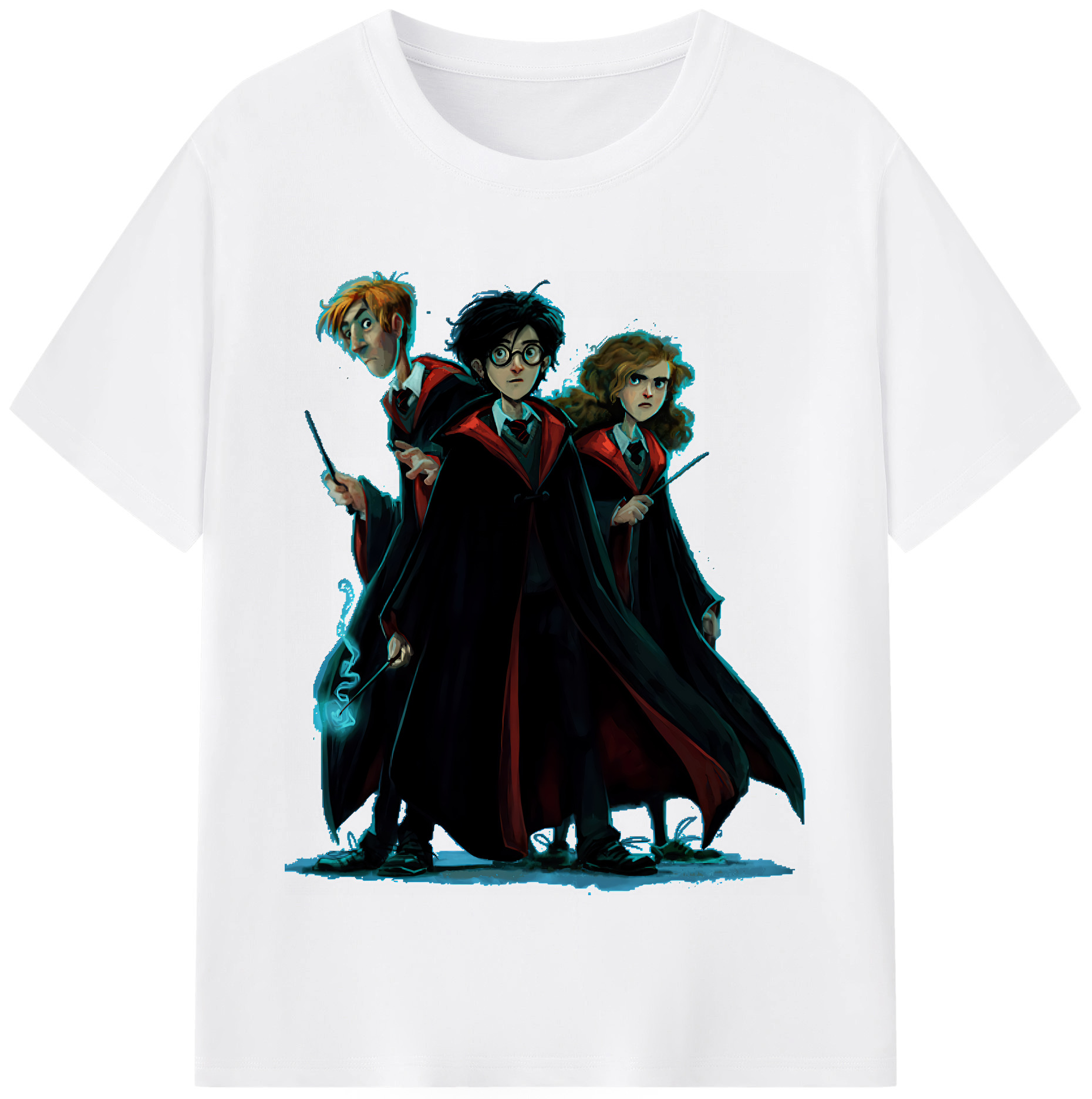 （画像用） Harry Potter ハリー・ポッターシリーズ 綿100％半袖Tシャツ（フロントプリント）