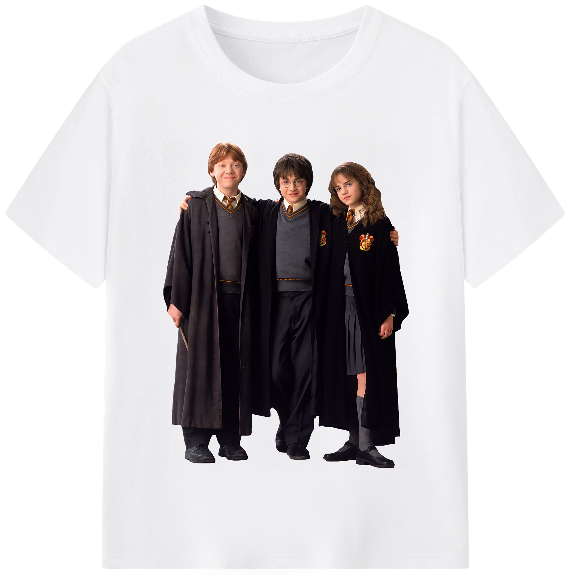 （画像用） Harry Potter ハリー・ポッターシリーズ 綿100％半袖Tシャツ（フロントプリント）