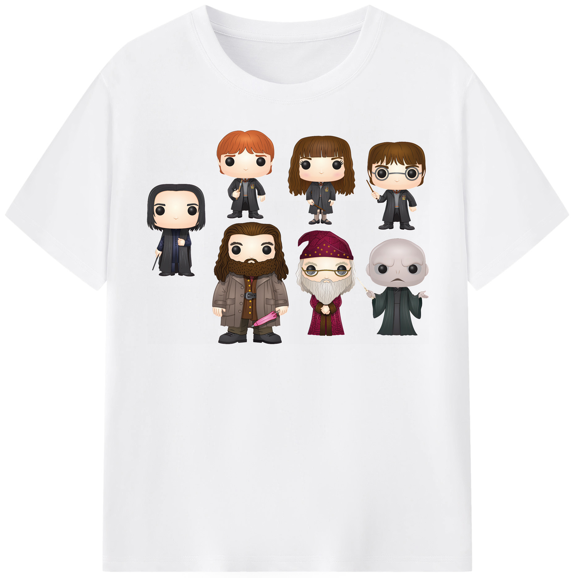 （画像用） Harry Potter ハリー・ポッターシリーズ 綿100％半袖Tシャツ（フロントプリント）