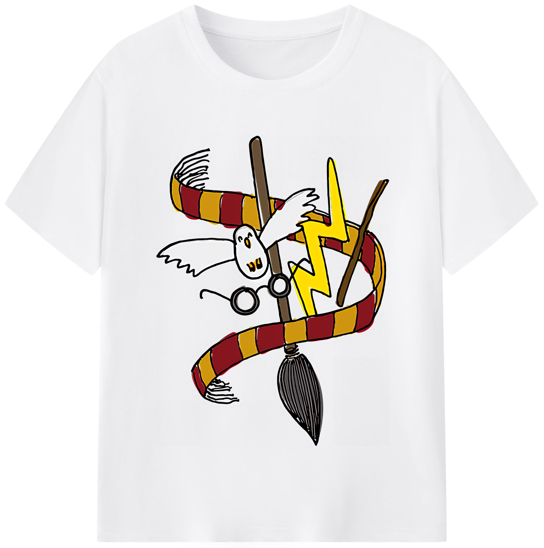 （画像用） Harry Potter ハリー・ポッターシリーズ 綿100％半袖Tシャツ（フロントプリント）