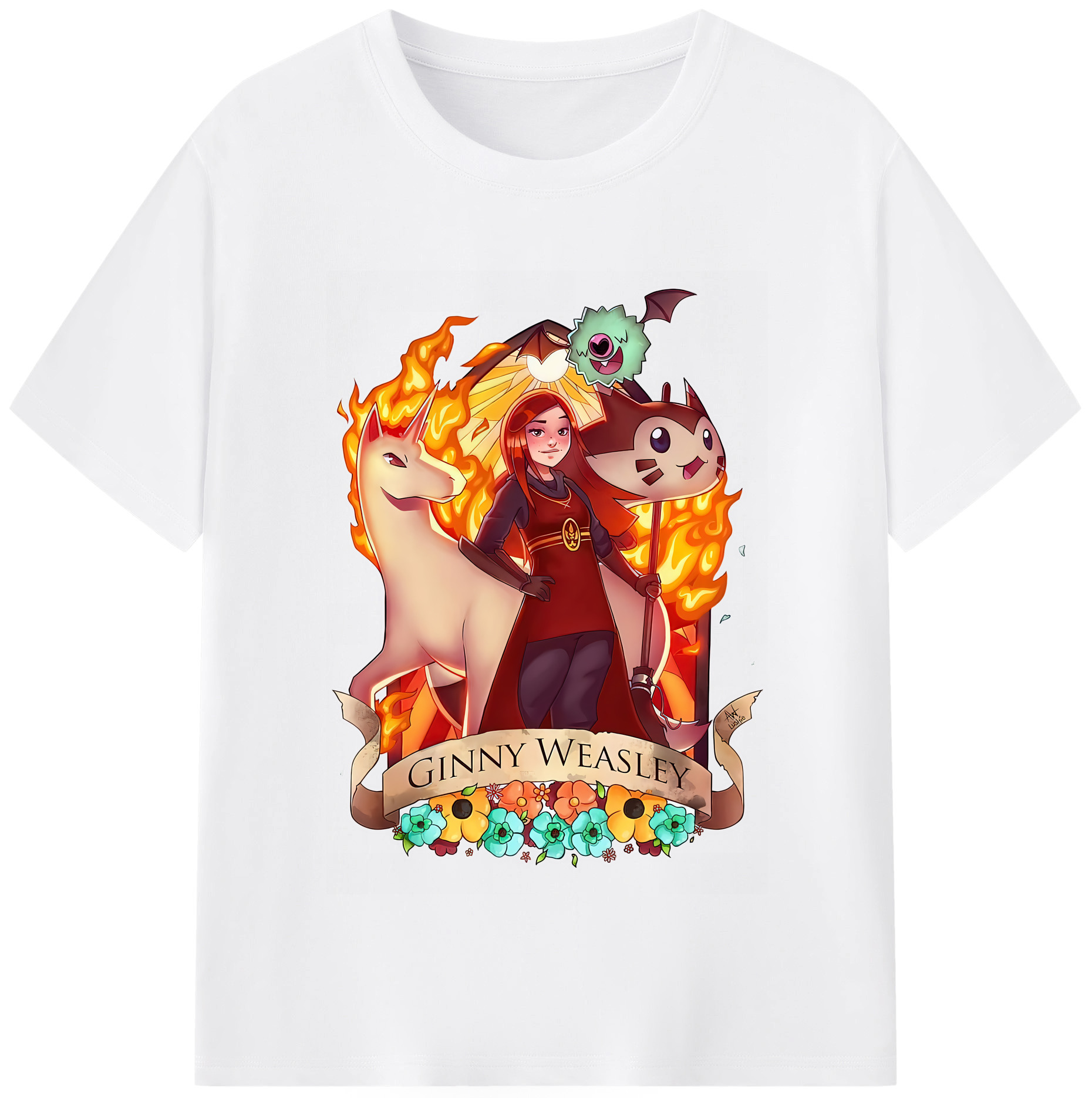 （画像用） Harry Potter ハリー・ポッターシリーズ 綿100％半袖Tシャツ（フロントプリント）