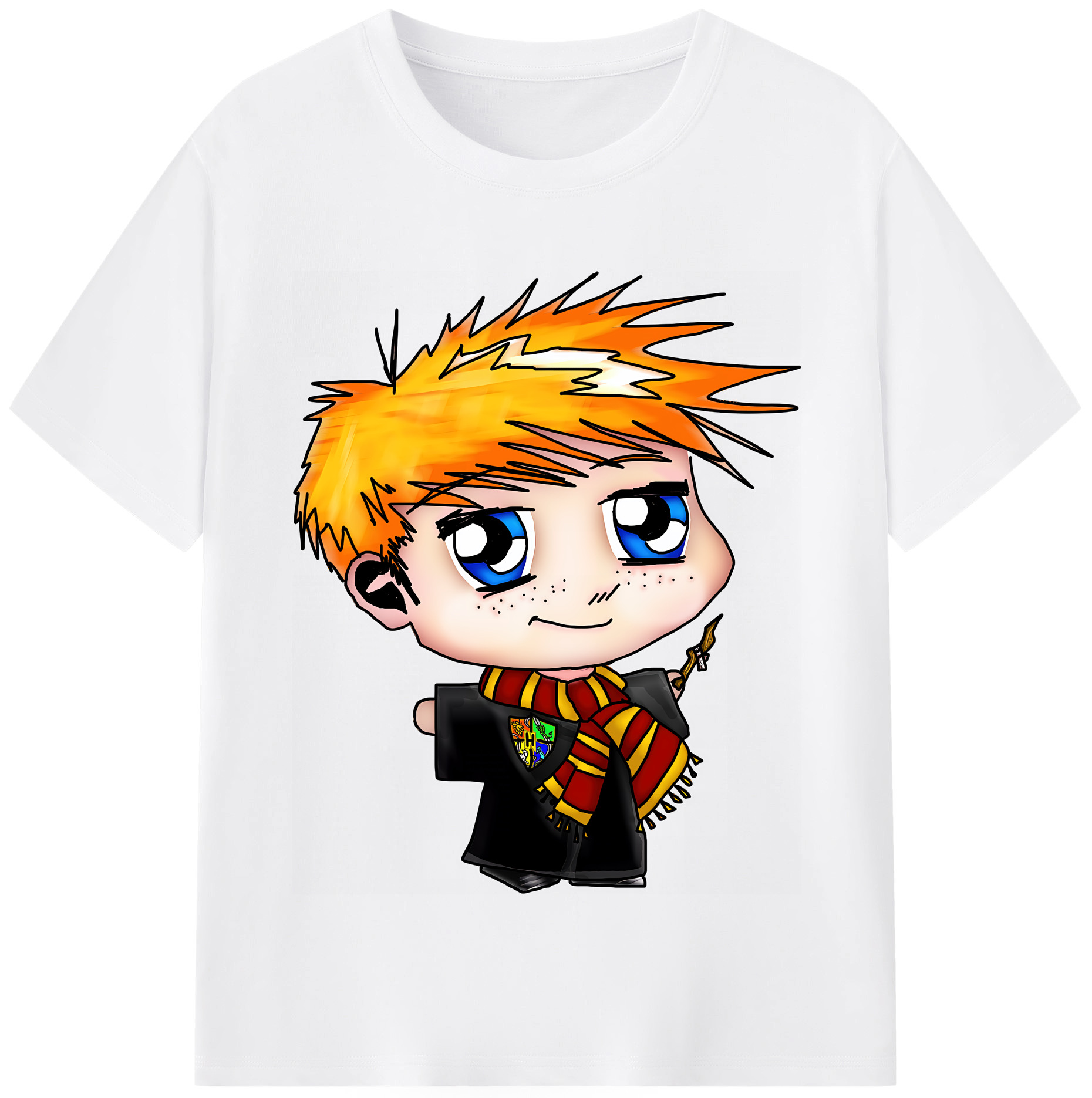 （画像用） Harry Potter ハリー・ポッターシリーズ 綿100％半袖Tシャツ（フロントプリント）