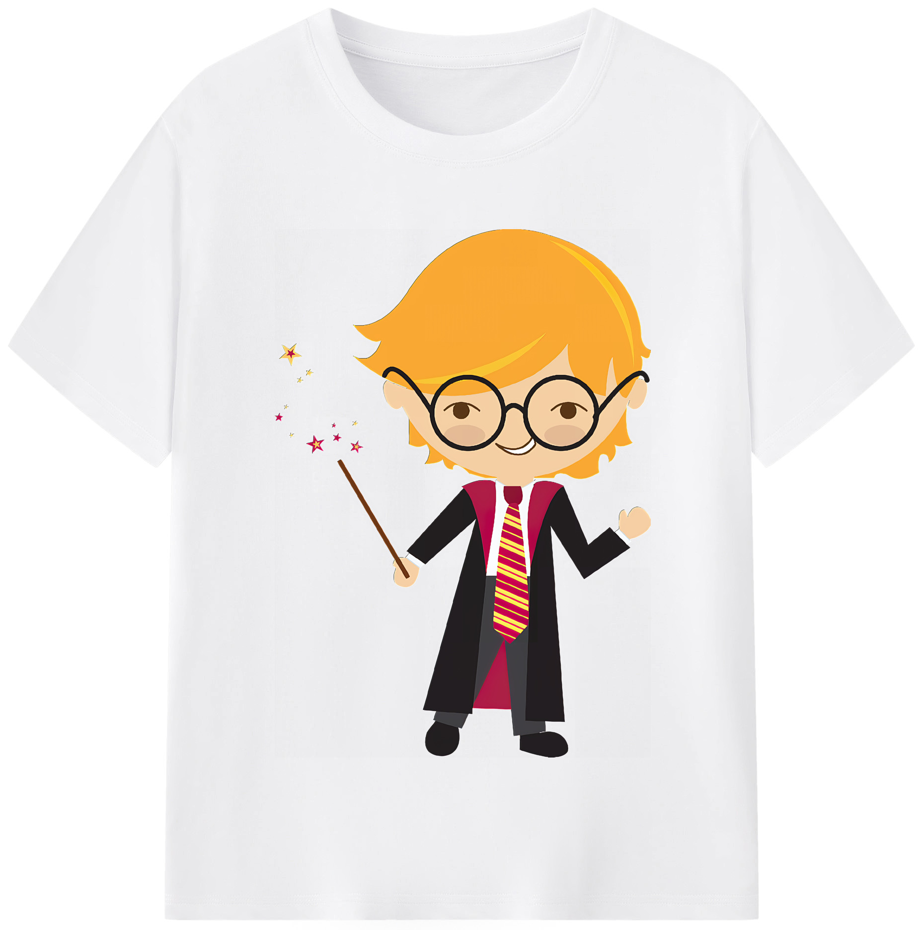 （画像用） Harry Potter ハリー・ポッターシリーズ 綿100％半袖Tシャツ（フロントプリント）